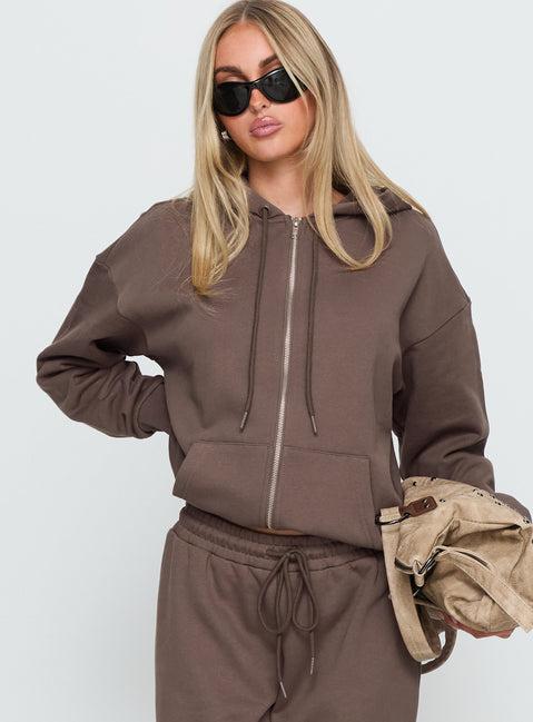All Day Straight Leg Sweatpants Mocha Product Image
