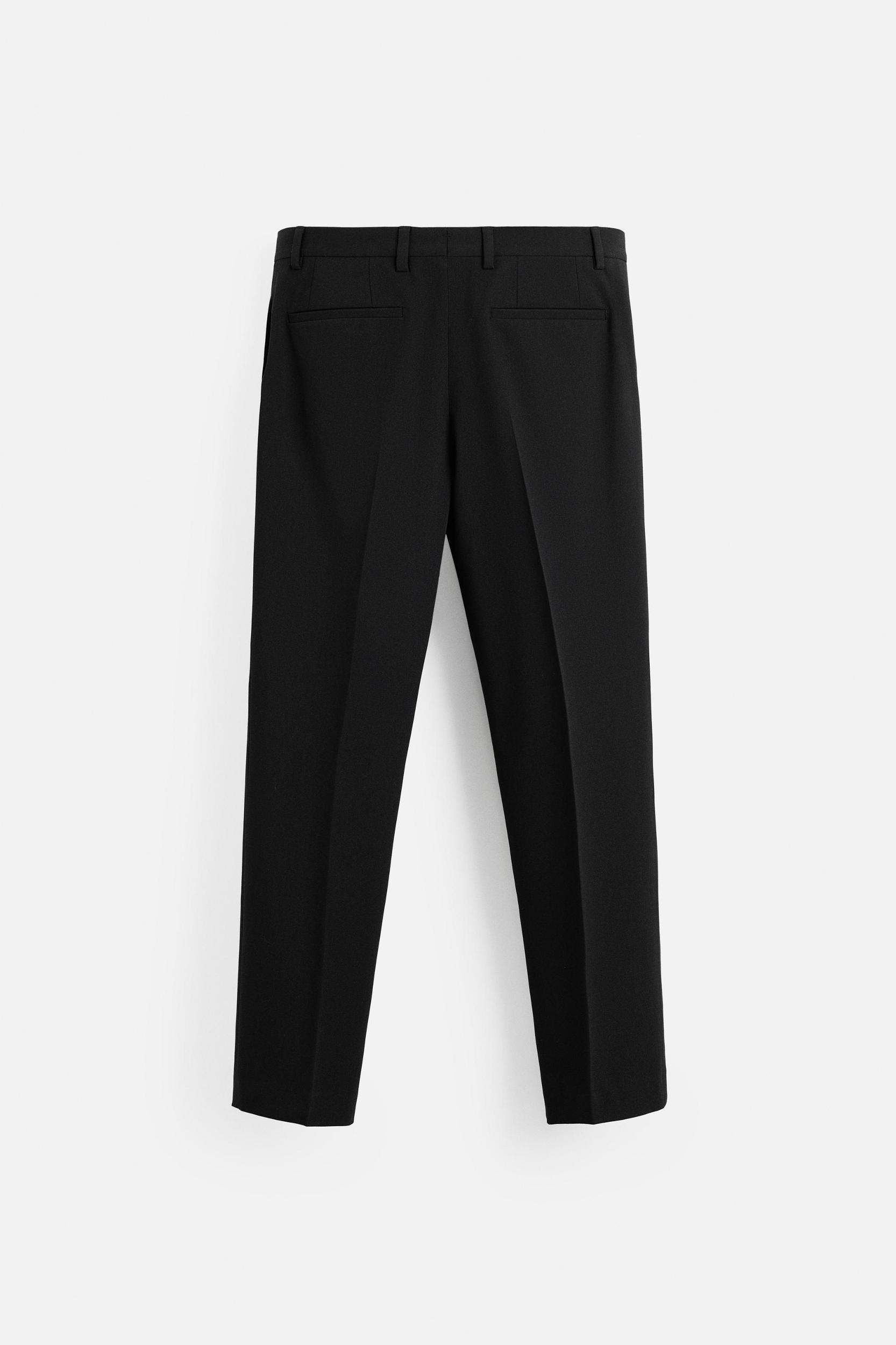 WOOL BLEND TUXEDO SUIT PANTS Product Image