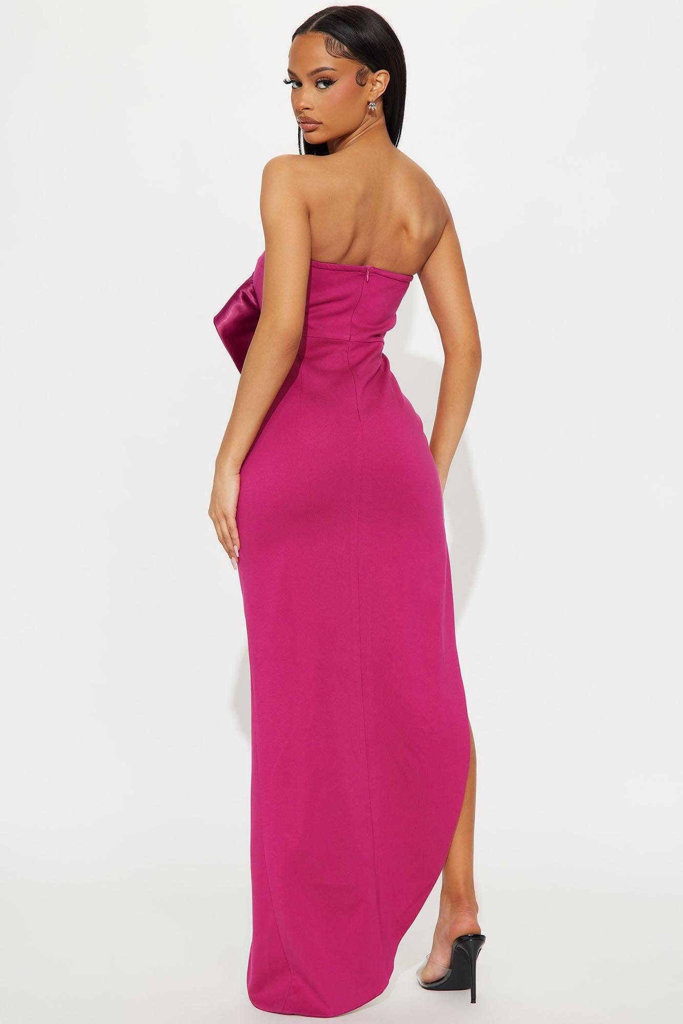 Ciara Floral Maxi Dress - Magenta Product Image