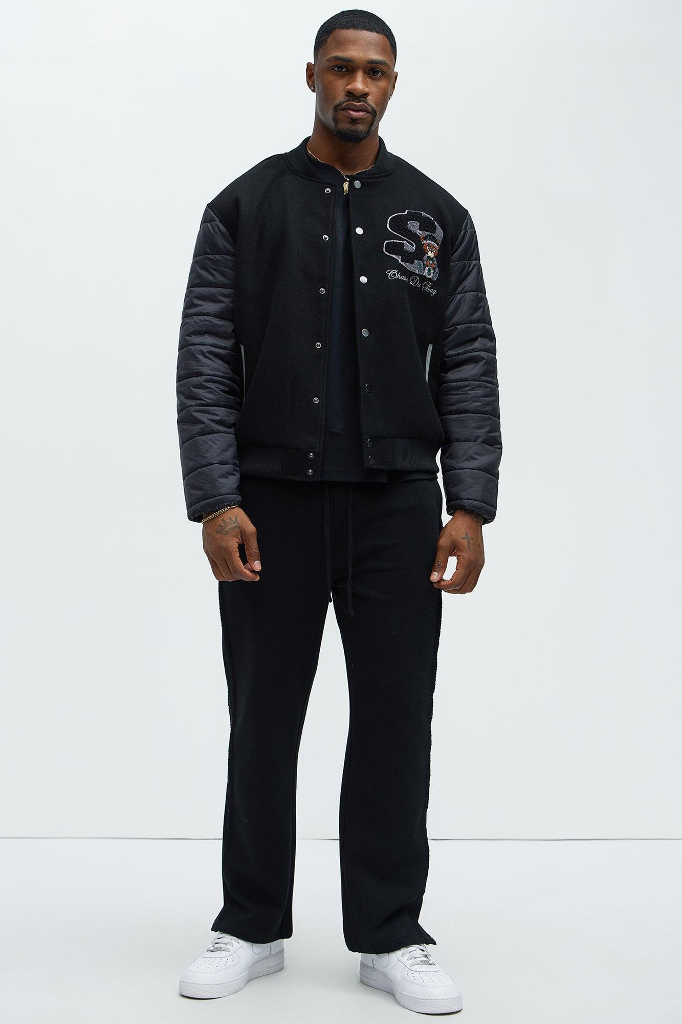 Chase A Bag Varsity Jacket - Black Product Image