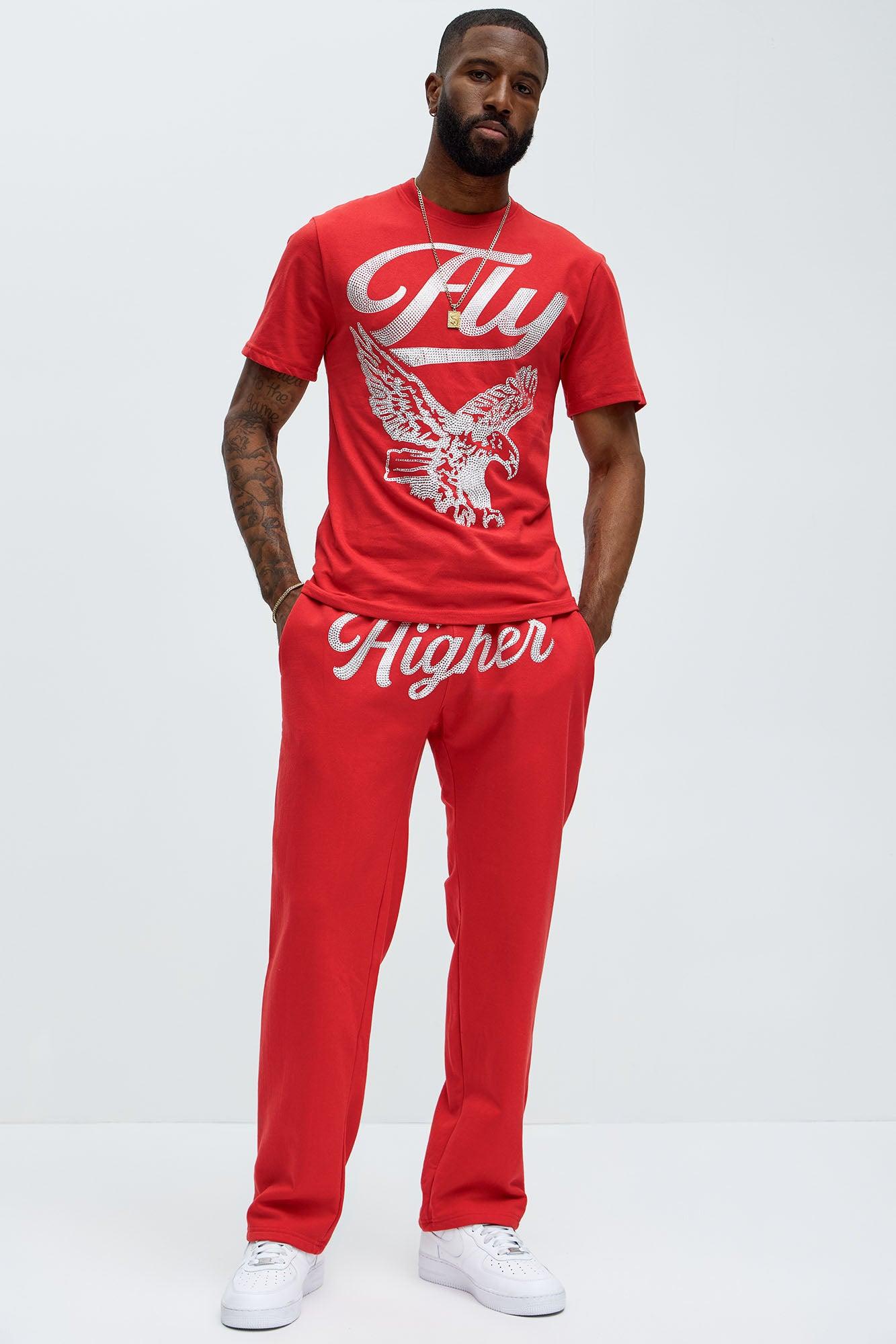 Fly Higher And Grind Sweatpants - Red Product Image