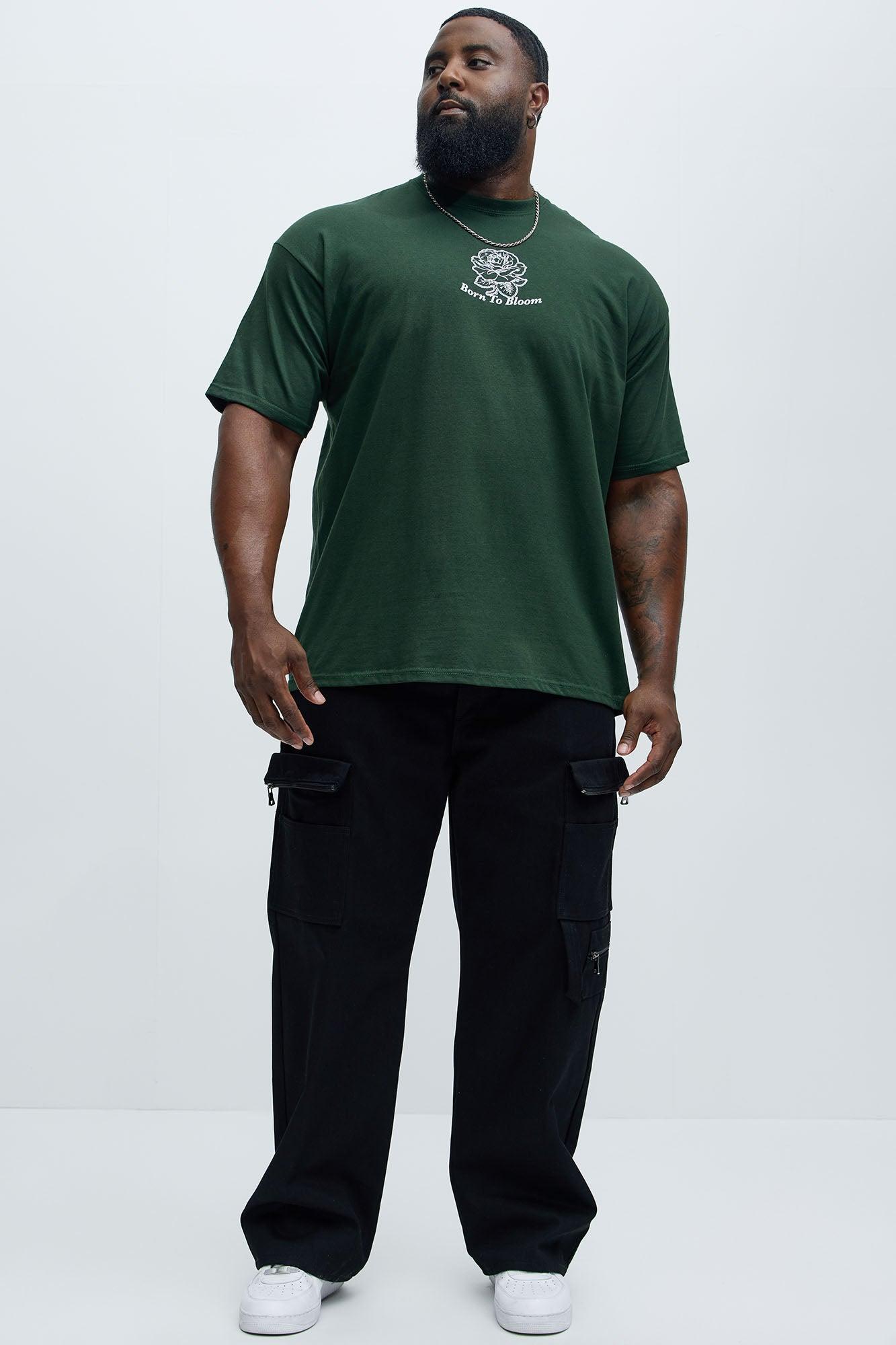 Born To Bloom Short Sleeve Tee - Hunter Green Product Image