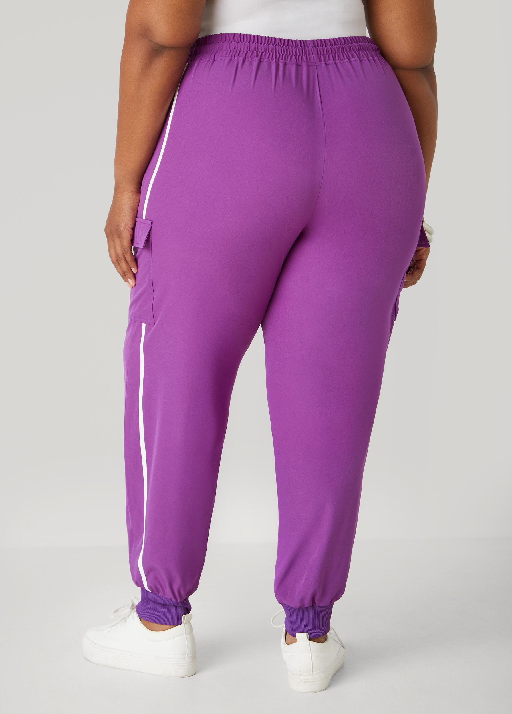 Piped Drawstring Cargo Joggers Product Image