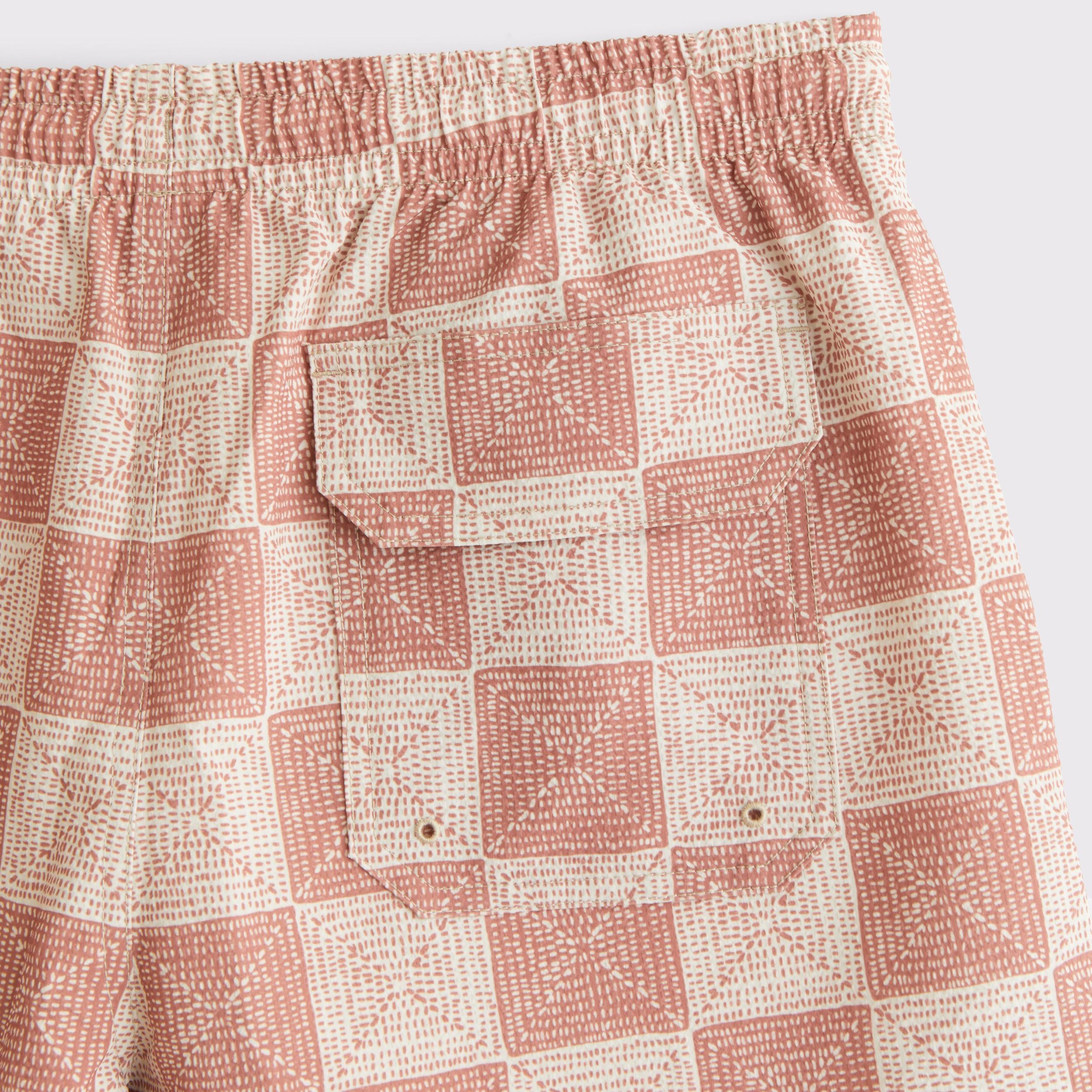 Pull-On Micro-Seersucker Swim Trunk Product Image