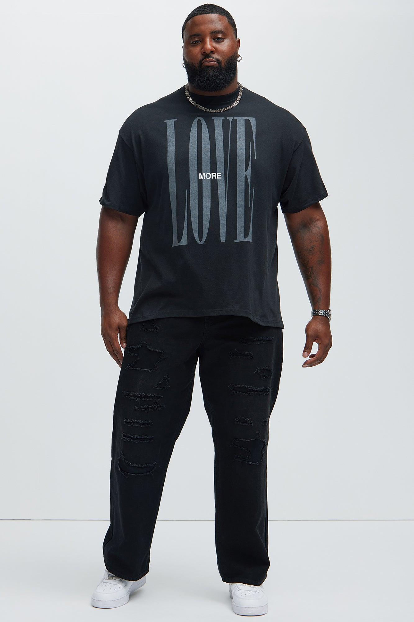 More Love Short Sleeve Tee - Black Product Image