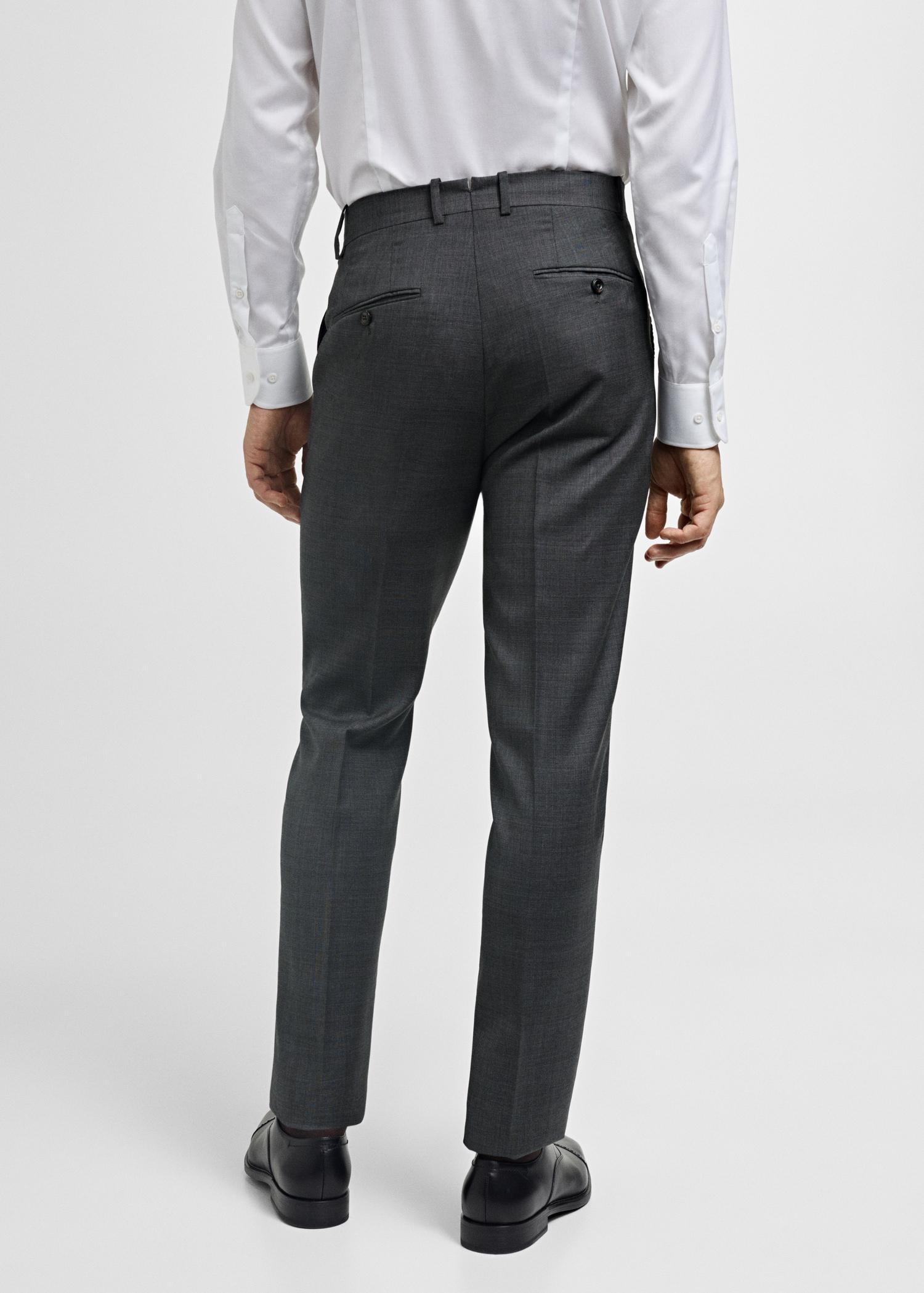 Venecia 100% virgin wool Prince of Wales check suit pants - Men | MANGO USA Product Image