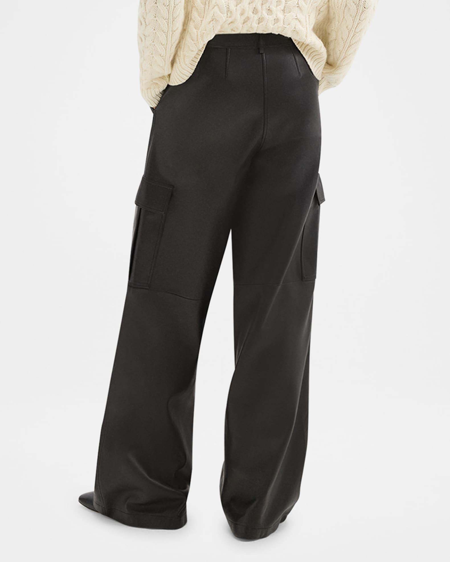 Relaxed Nappa Leather Cargo Pants Product Image