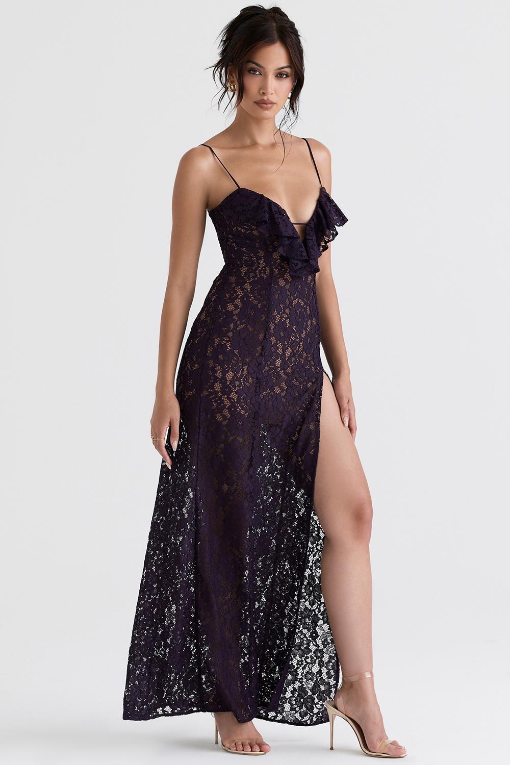Malia  night shade lace maxi dress Product Image