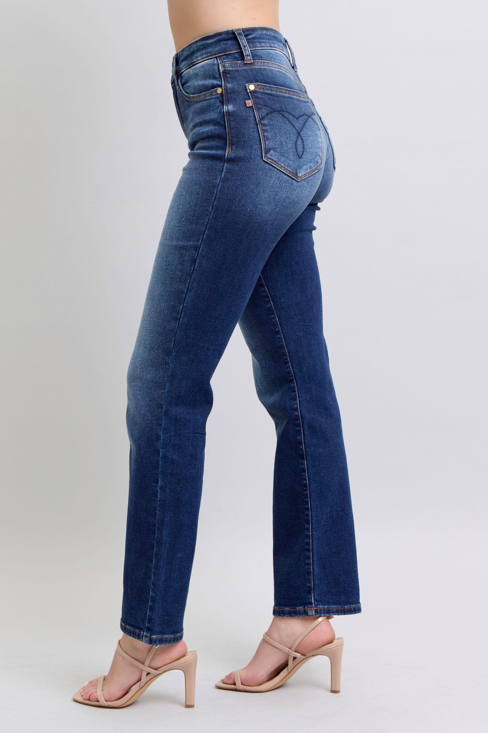 Jennifer Mid-Rise Washed Straight Leg Judy Blue Jeans - ONLINE EXCLUSIVE! Product Image