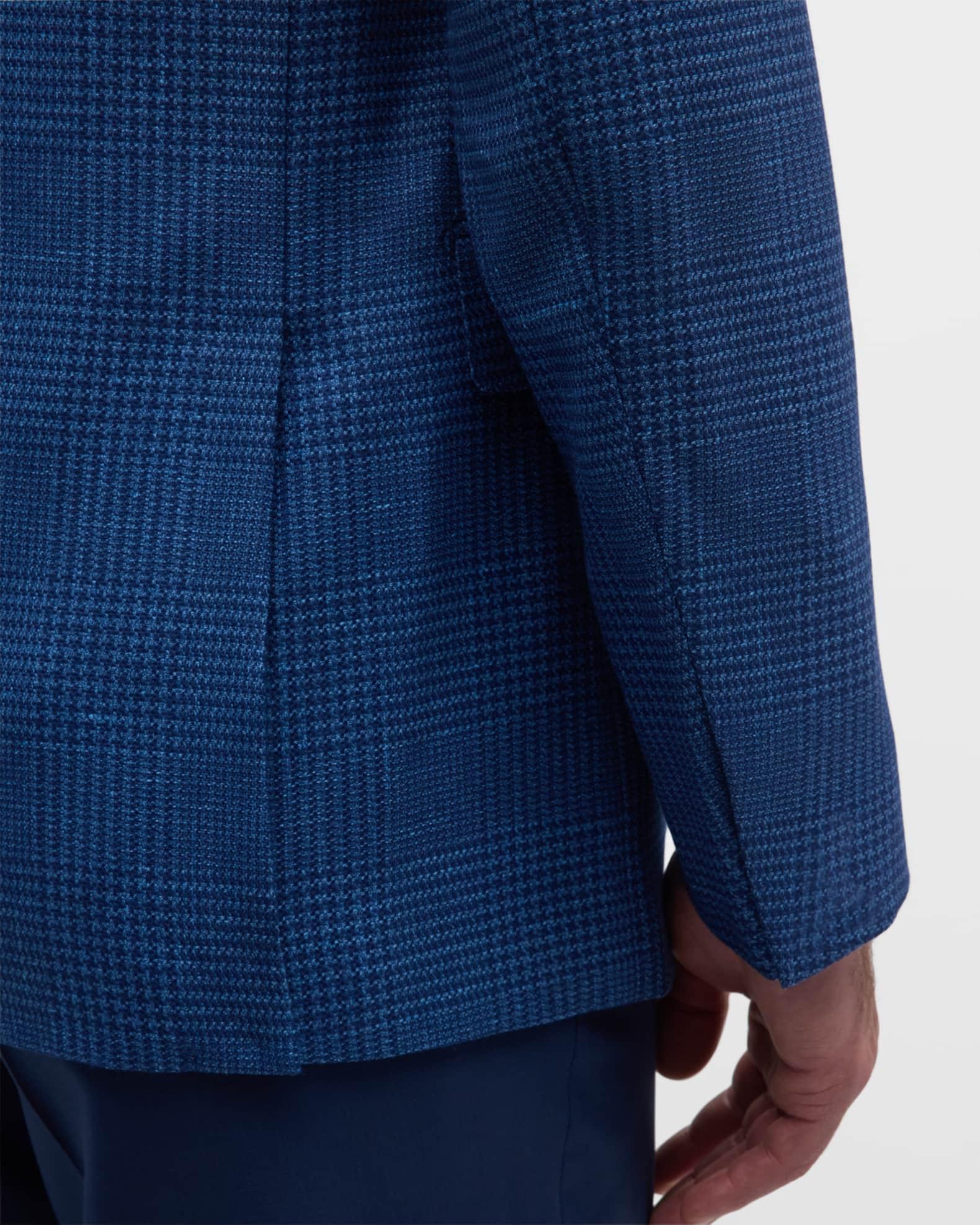 Men's Plaid Cashmere-Linen Sport Coat Product Image