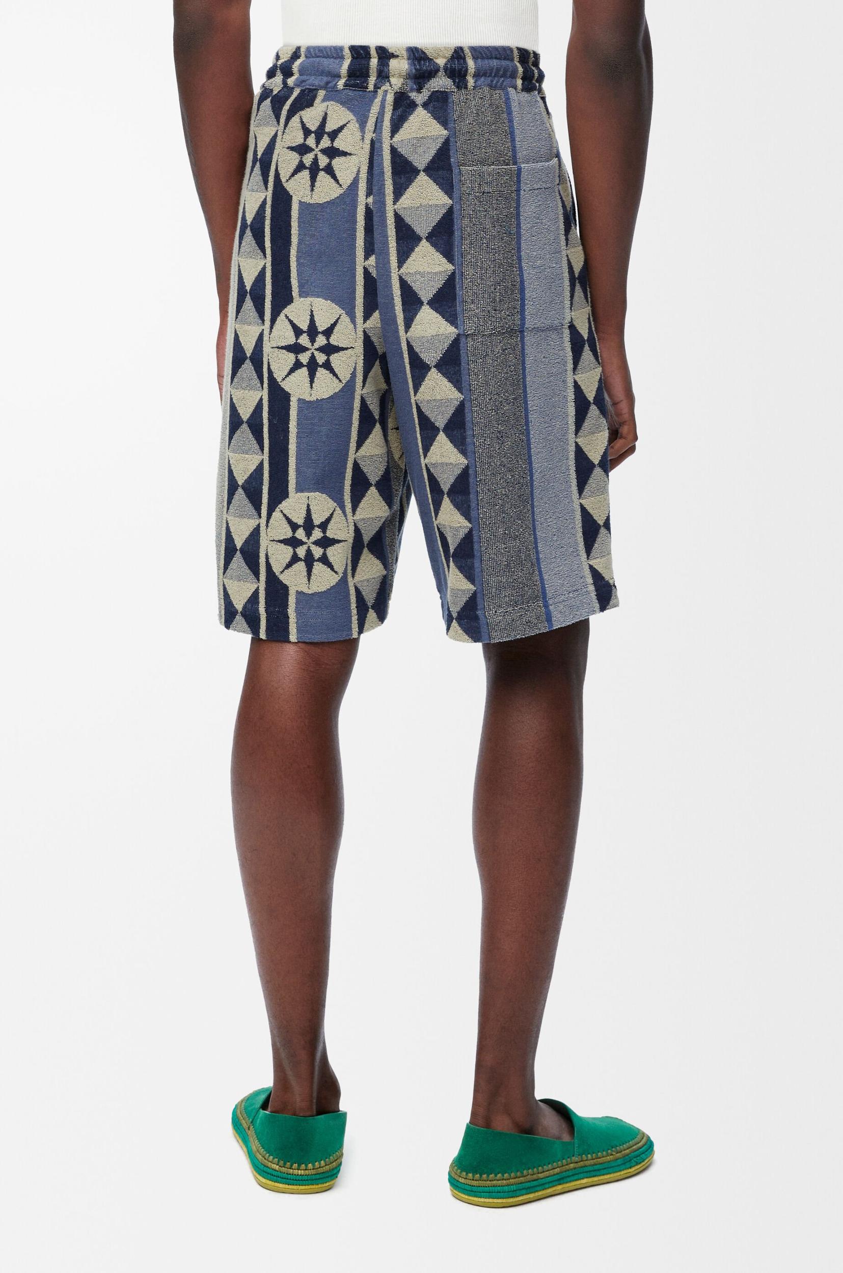 Shorts in terry cotton jacquard Product Image