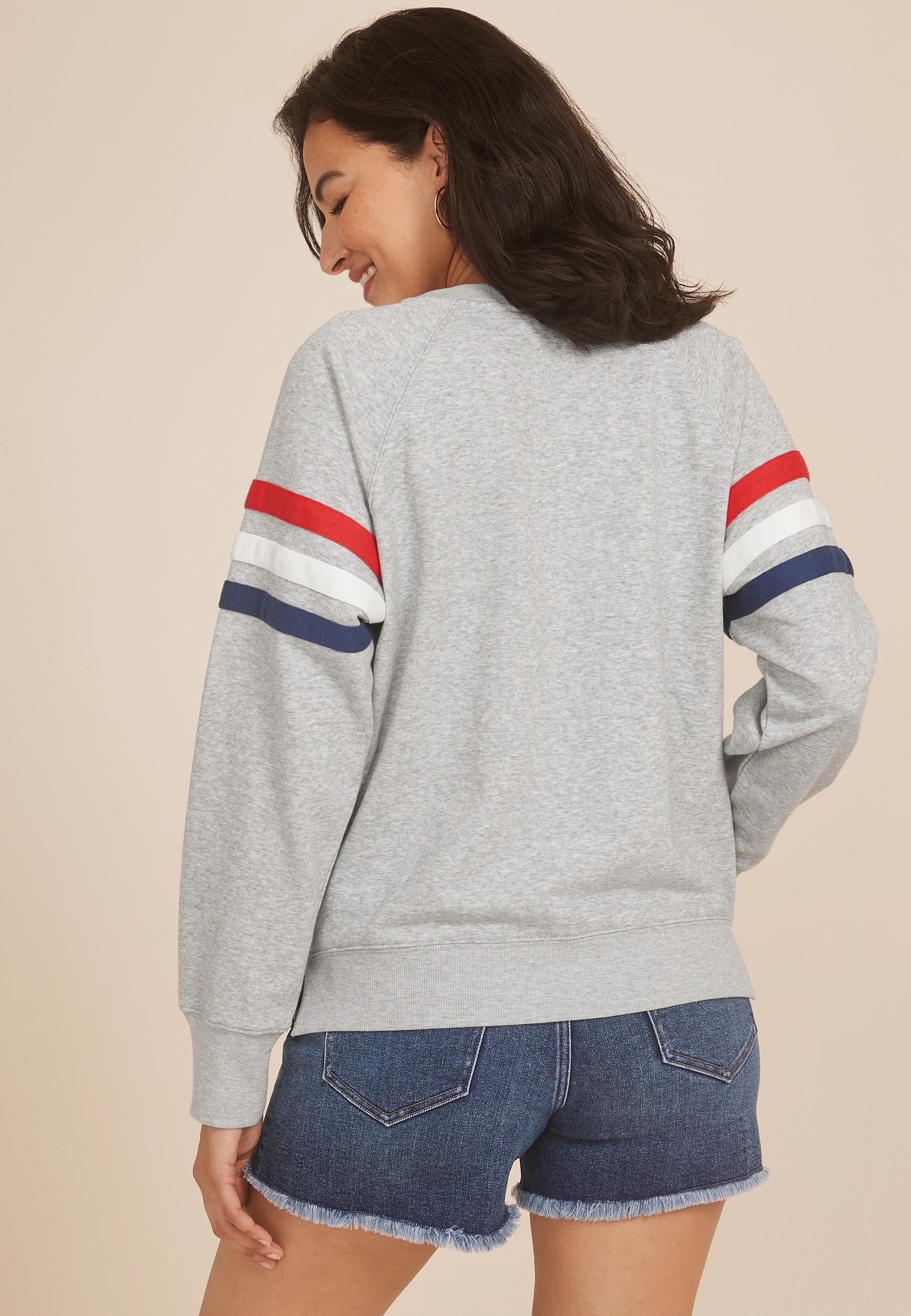 Americana Embroidered Relaxed Fit Sweatshirt Product Image