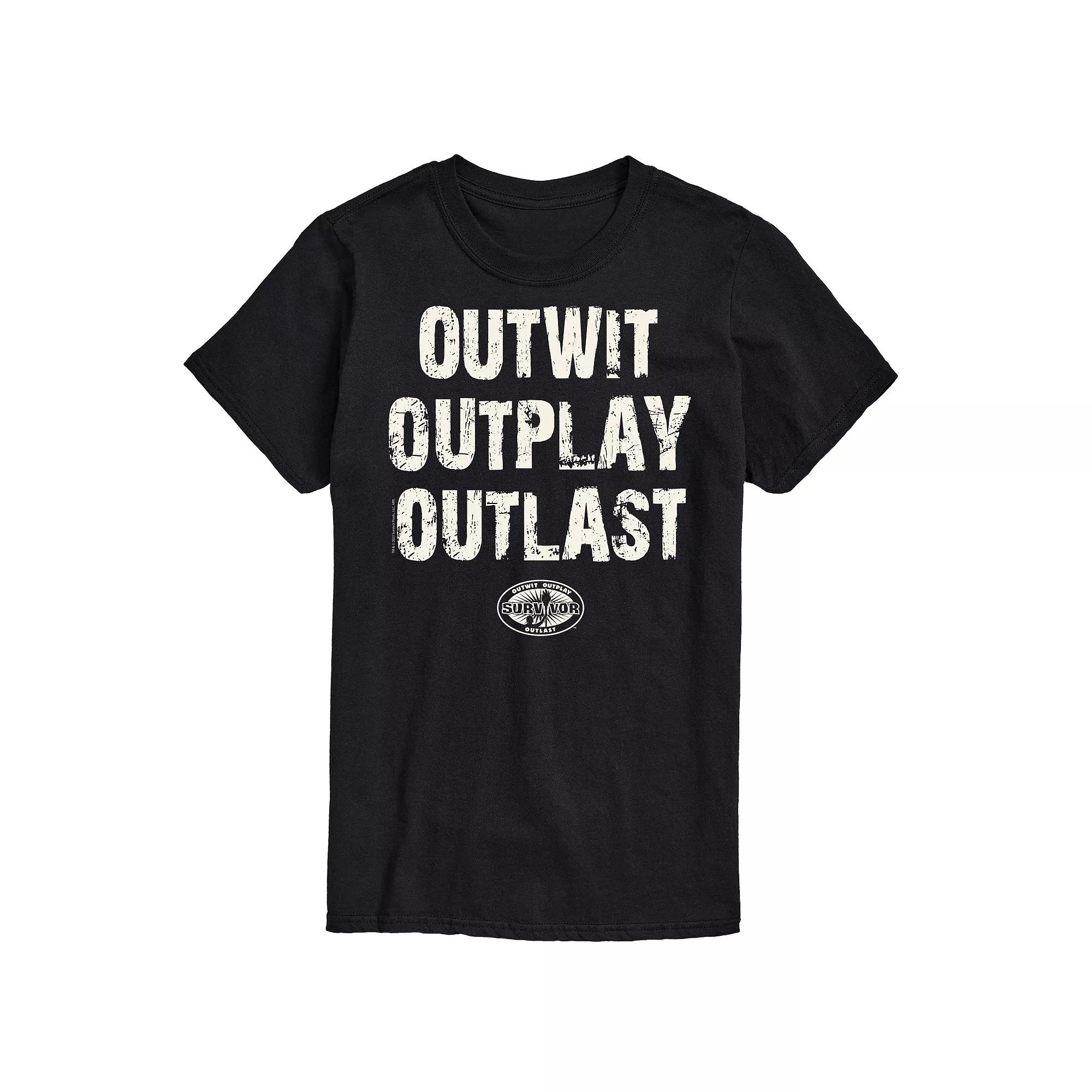 Big & Tall Survivor Outwit Outplay Outlast Graphic Tee, Men's,  Product Image