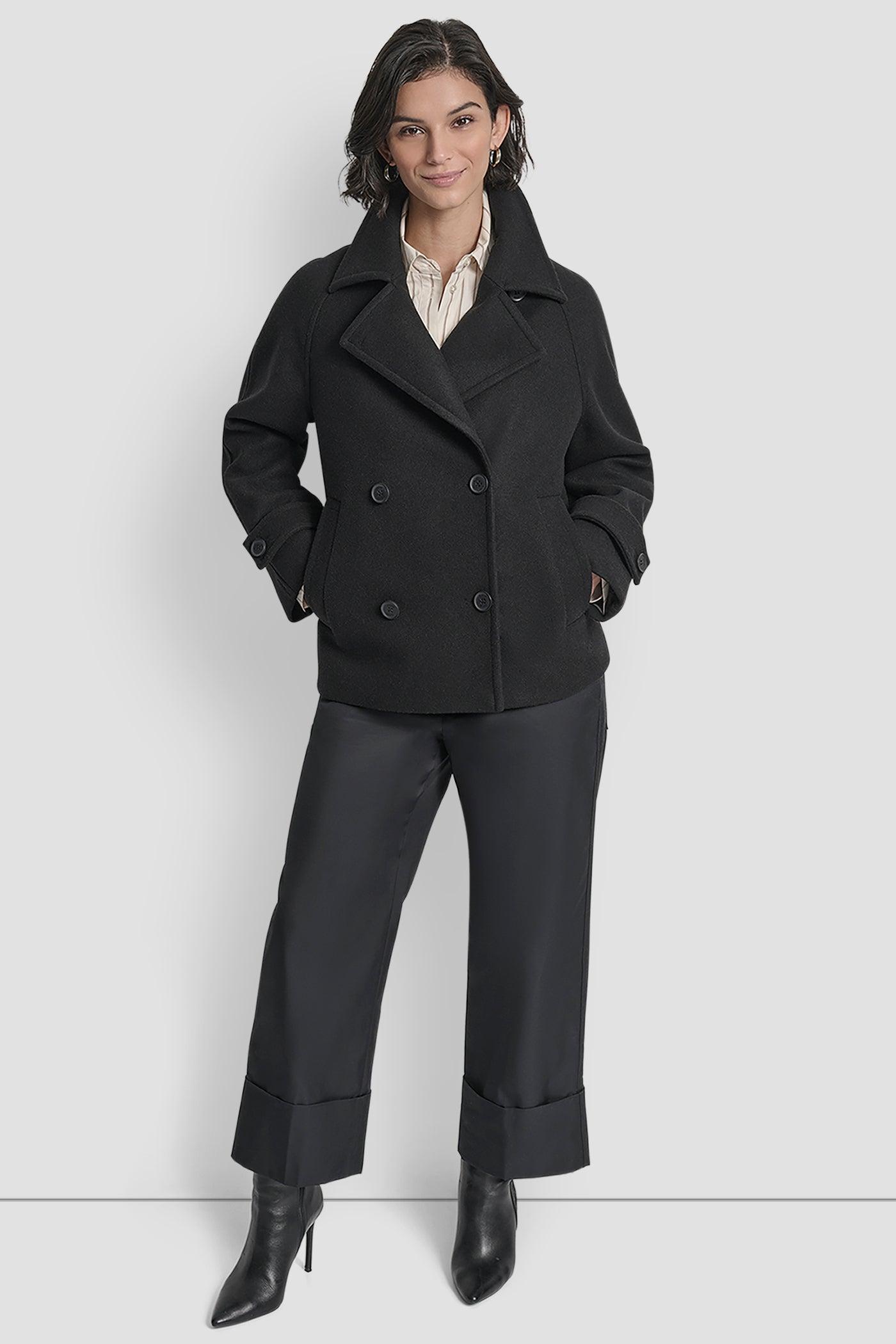 SHORT FAUX WOOL JACKET Product Image