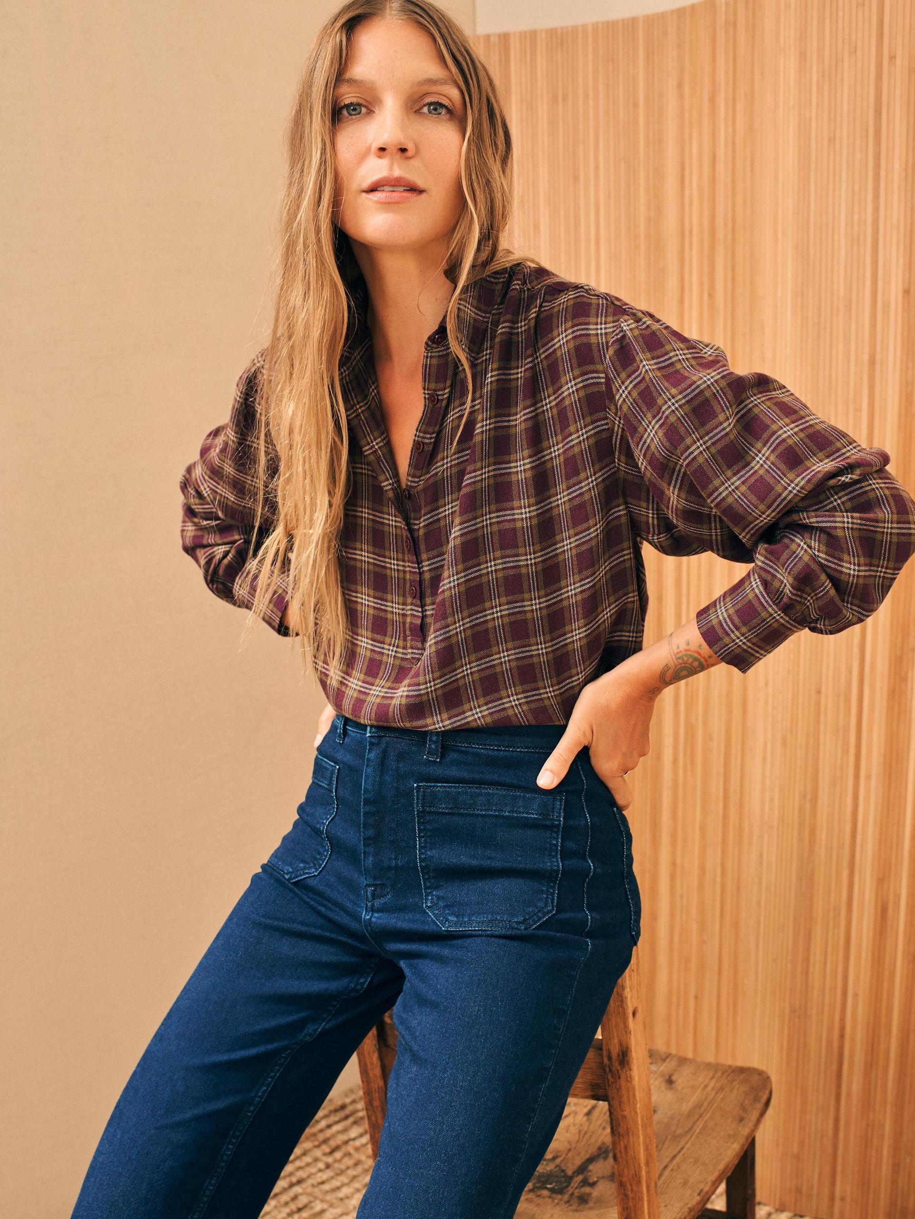 Stretch Terry Patch Pocket Pant - Clermont Wash Female Product Image