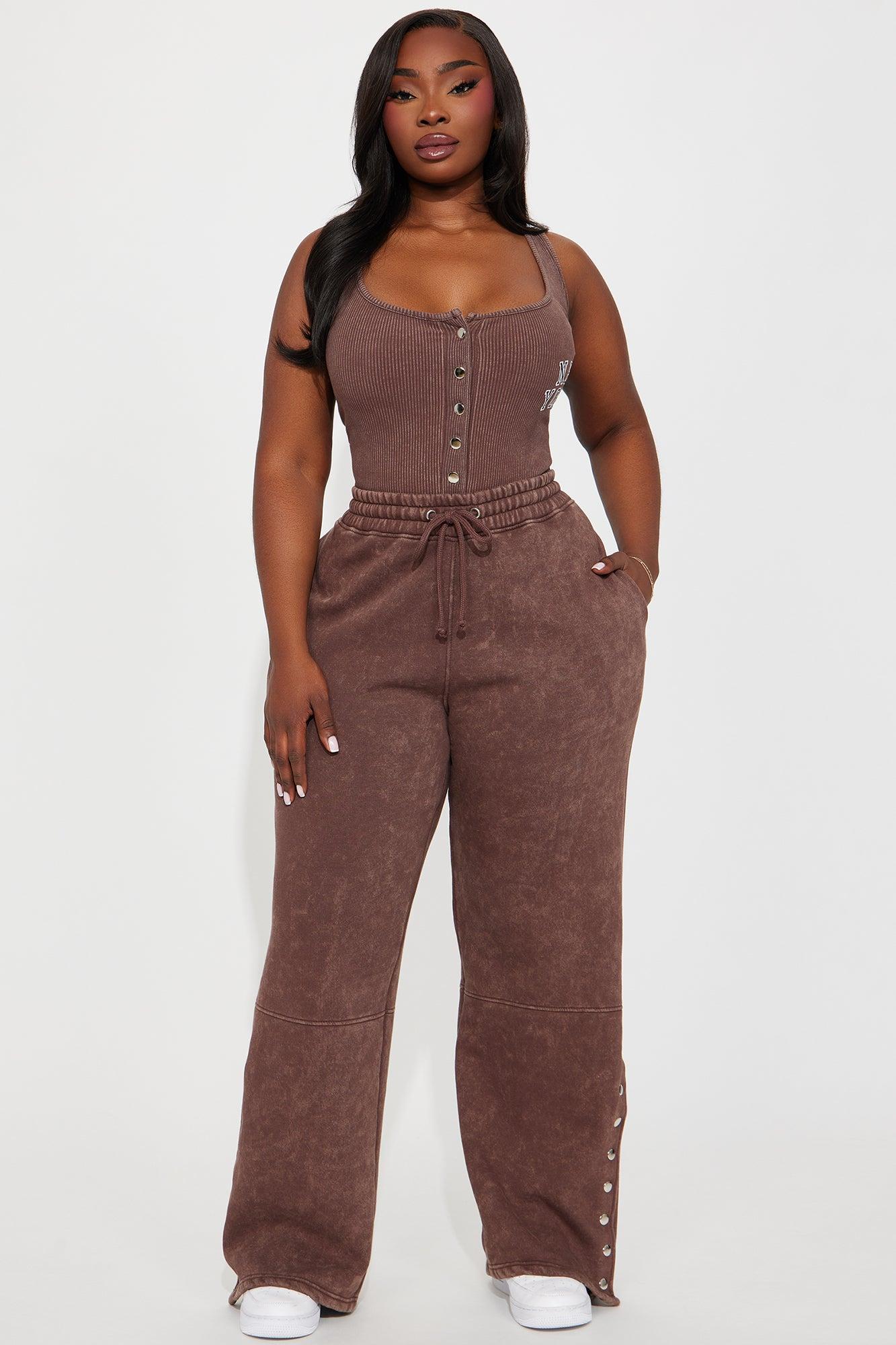 New York Washed Sweatpant - Brown Product Image