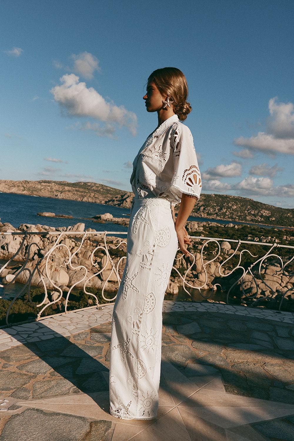 Nissi Pants - Corallo Bianca Product Image