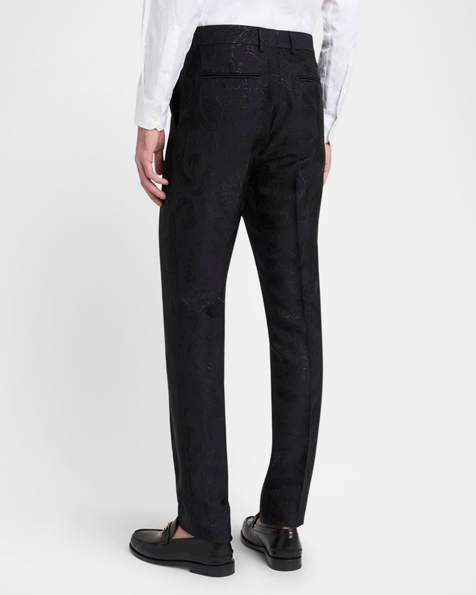 Men's Barocco Jacquard Formal Pants Product Image