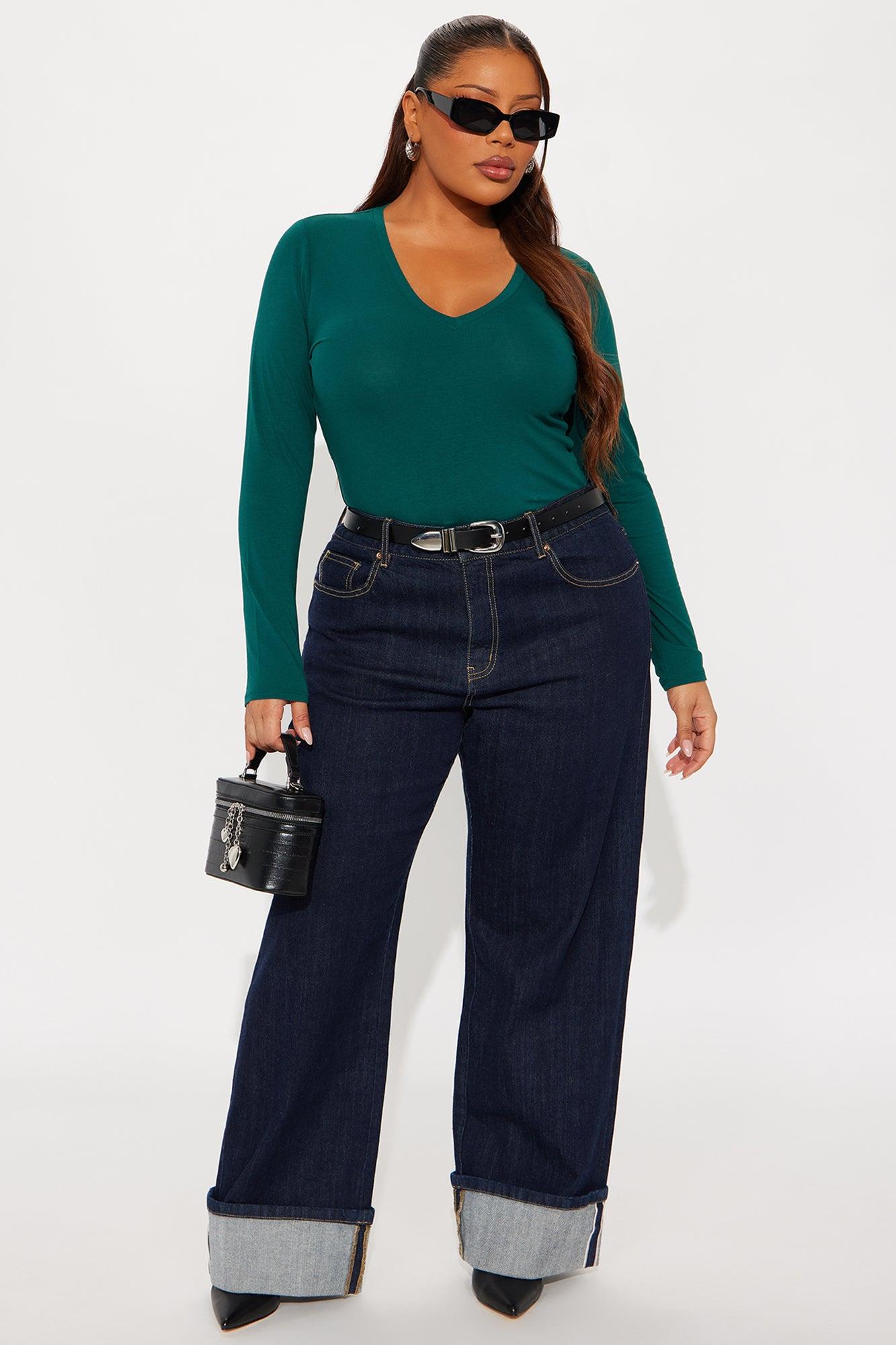 Nara Long Sleeve Top - Hunter Green Female Product Image