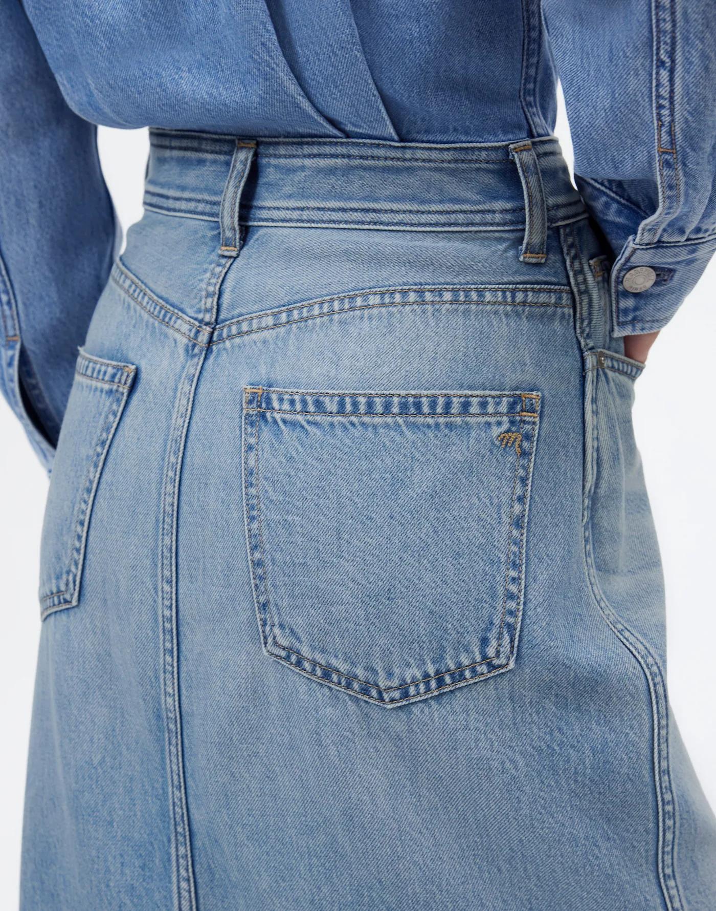 Denim Midi Shirtdress in Altoona Wash Product Image