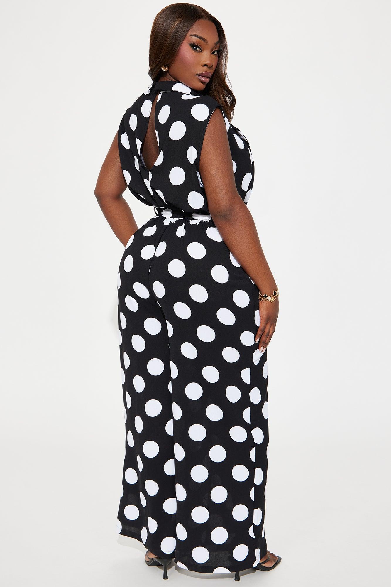 Sunny Days Ahead Jumpsuit - Black/White Product Image