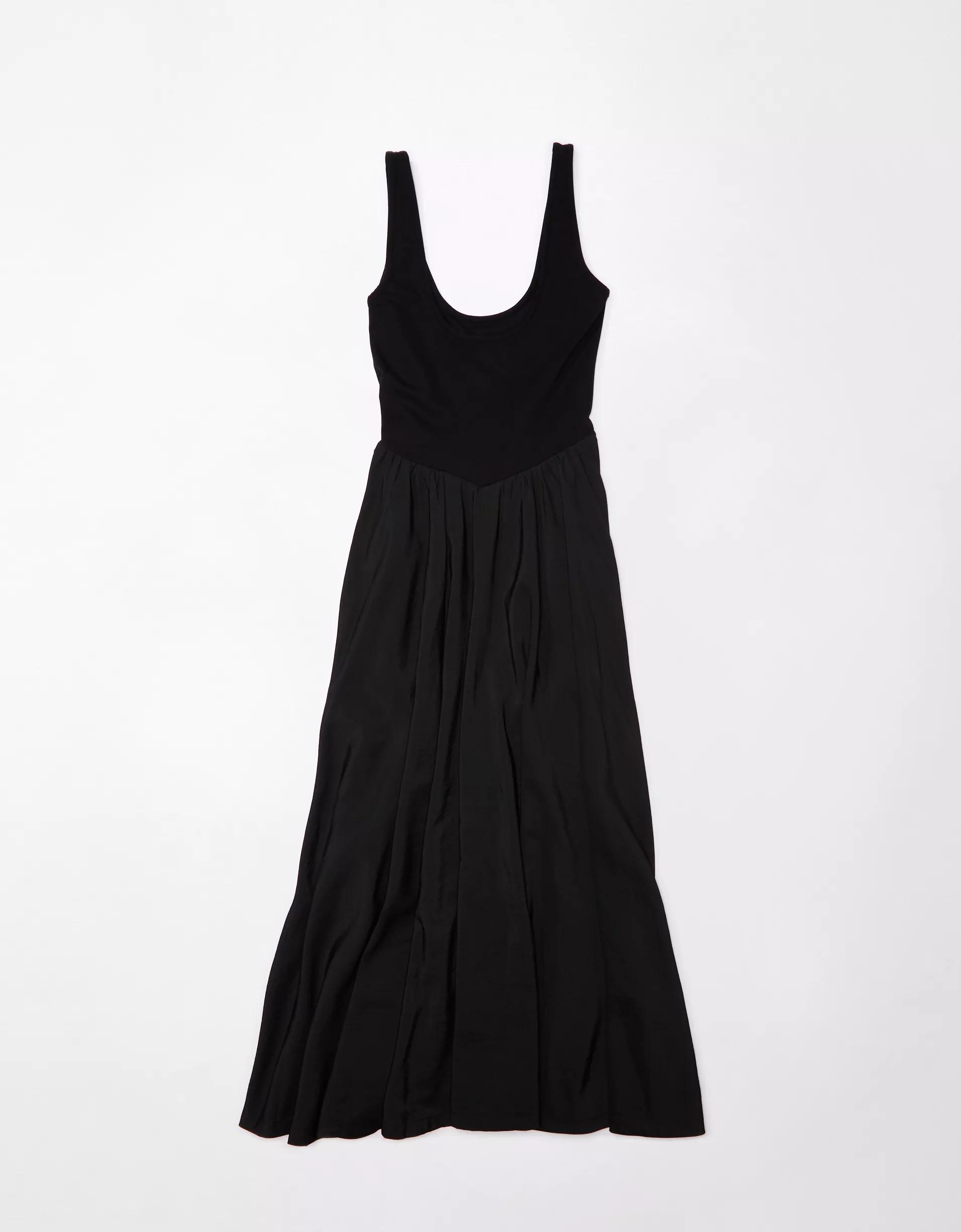 AE Woven Knit Midi Dress Product Image