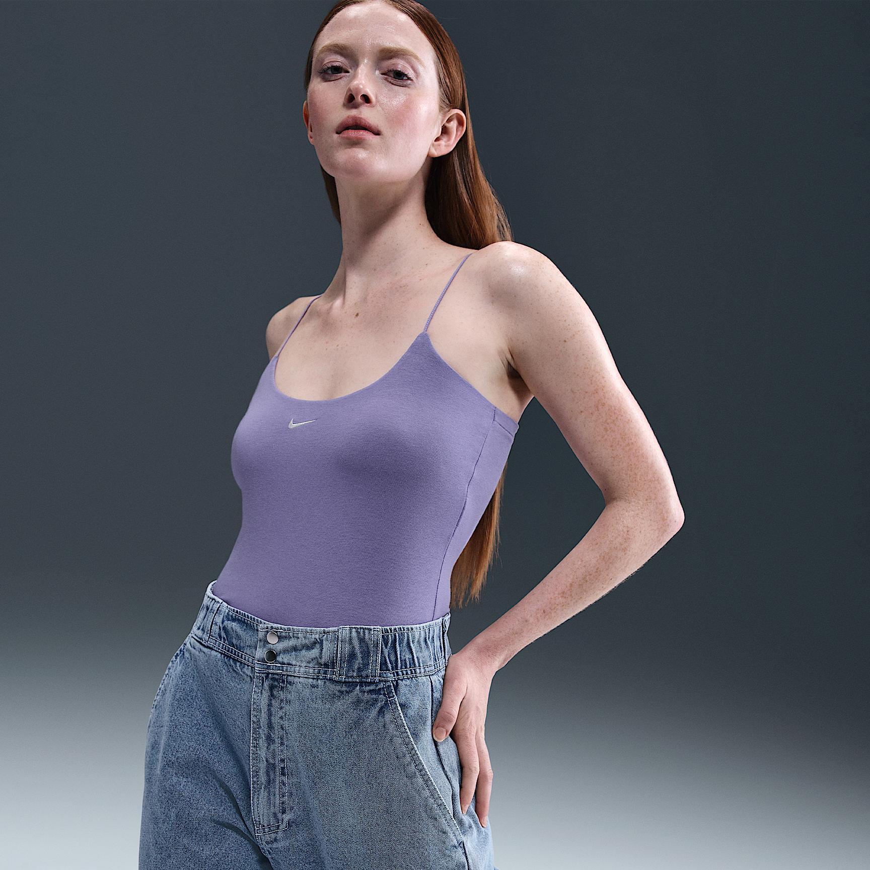 Womens Nike Sportswear Chill Knit Tight Cami Tank Top | FN3685-527 Product Image