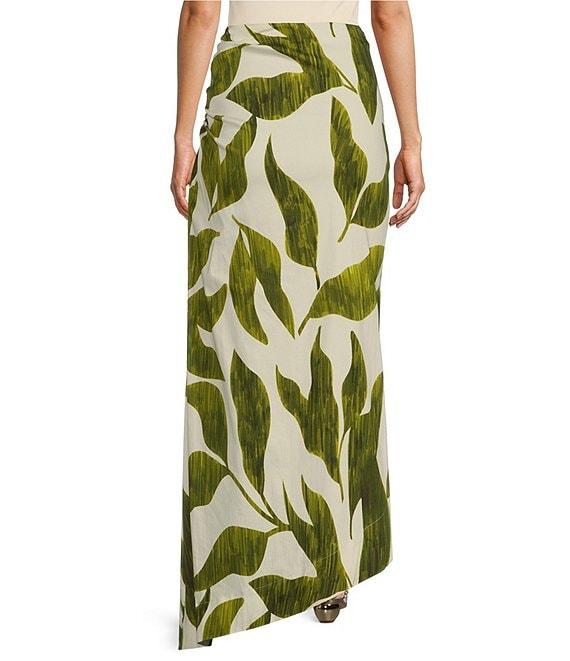 Antonio Melani x M.G. Style Lyons Printed Faux Wrap Asymmetric Skirt Product Image