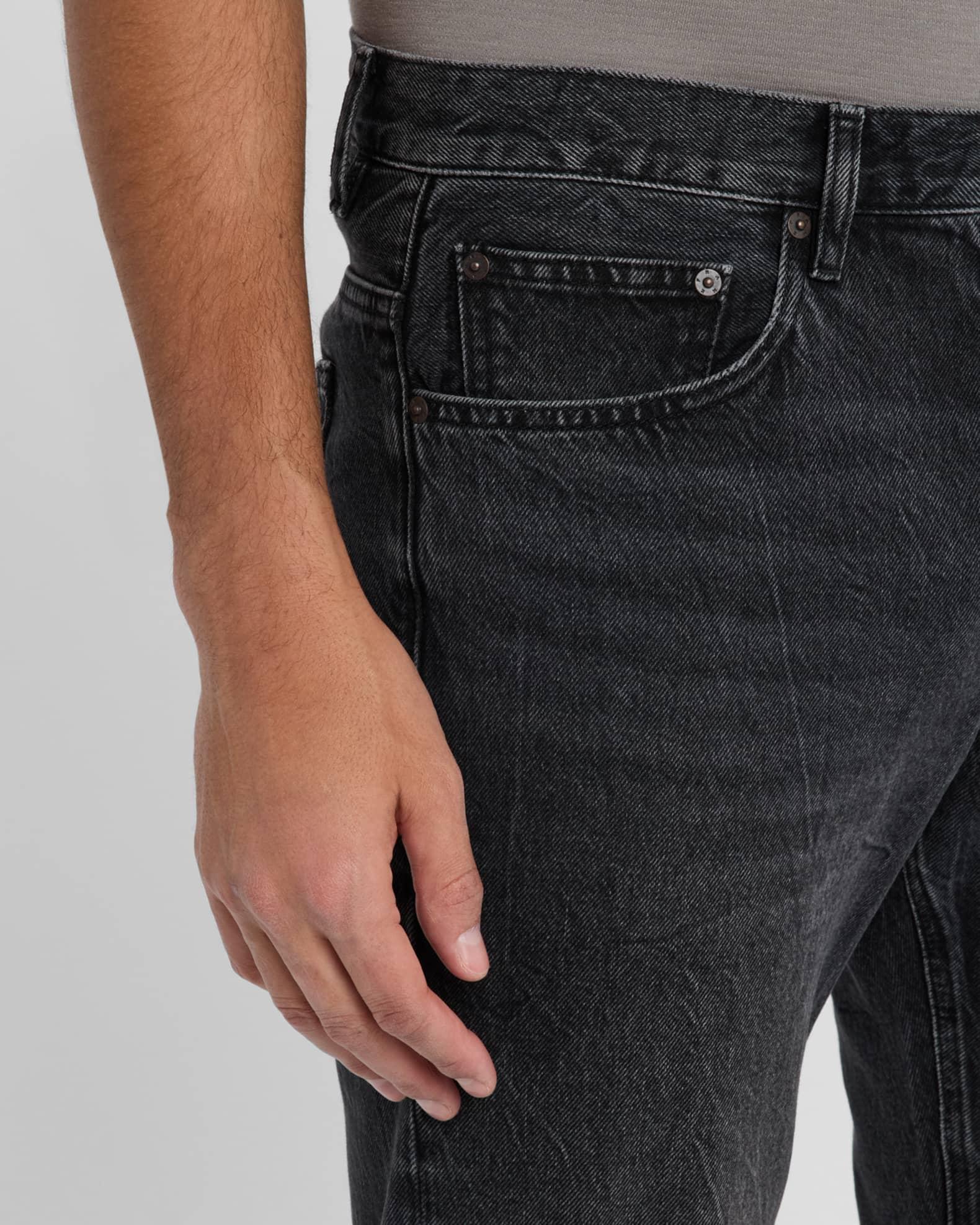 Men's Washed Straight-Leg Jeans Product Image