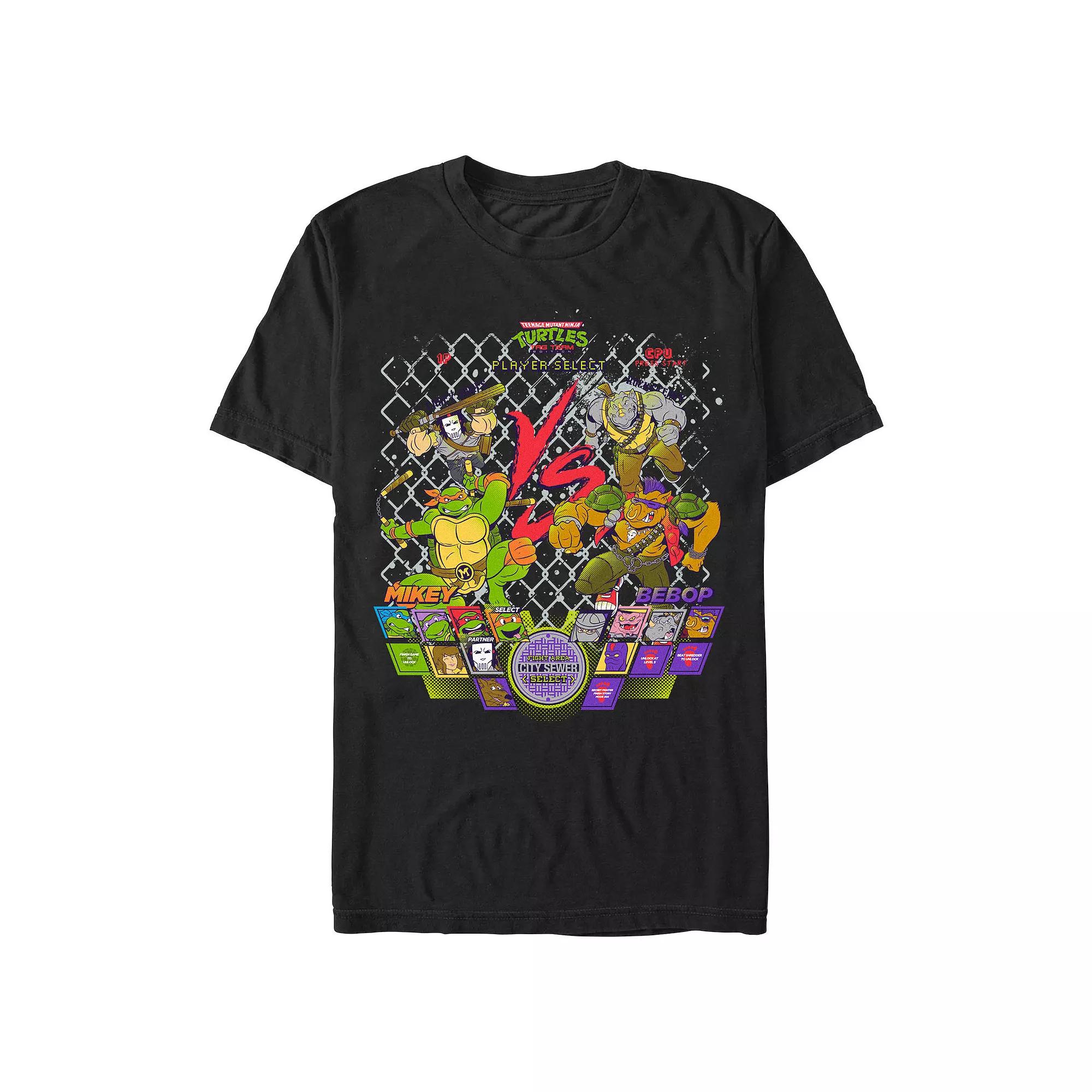Men's Teenage Mutant Ninja Turtles Mikey Vs Bebop Graphic Tee,  Product Image