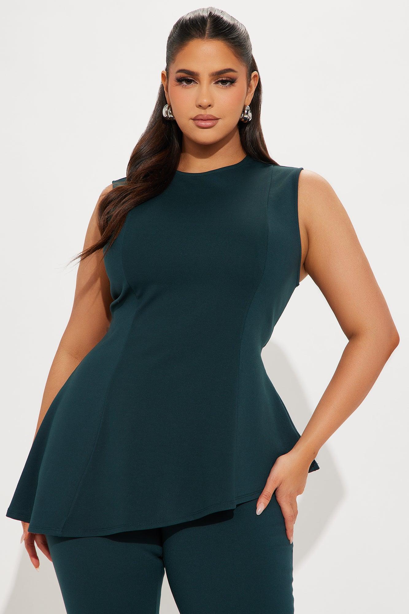 The Melina Ponte Pant Set - Hunter Product Image