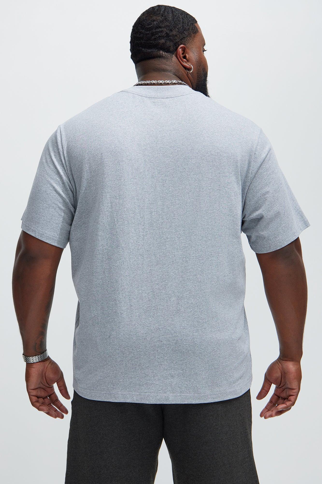 Oversized Heavyweight Short Sleeve Tee - Heather Grey Product Image