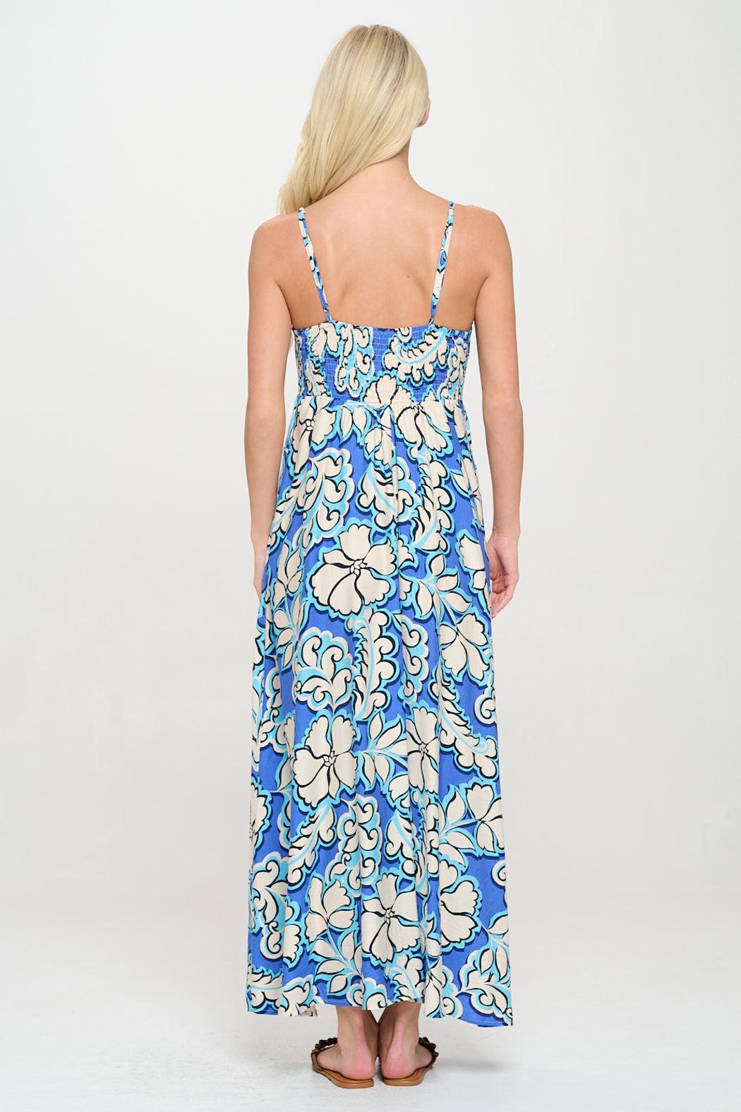 Azure Bloom Maxi Dress Product Image