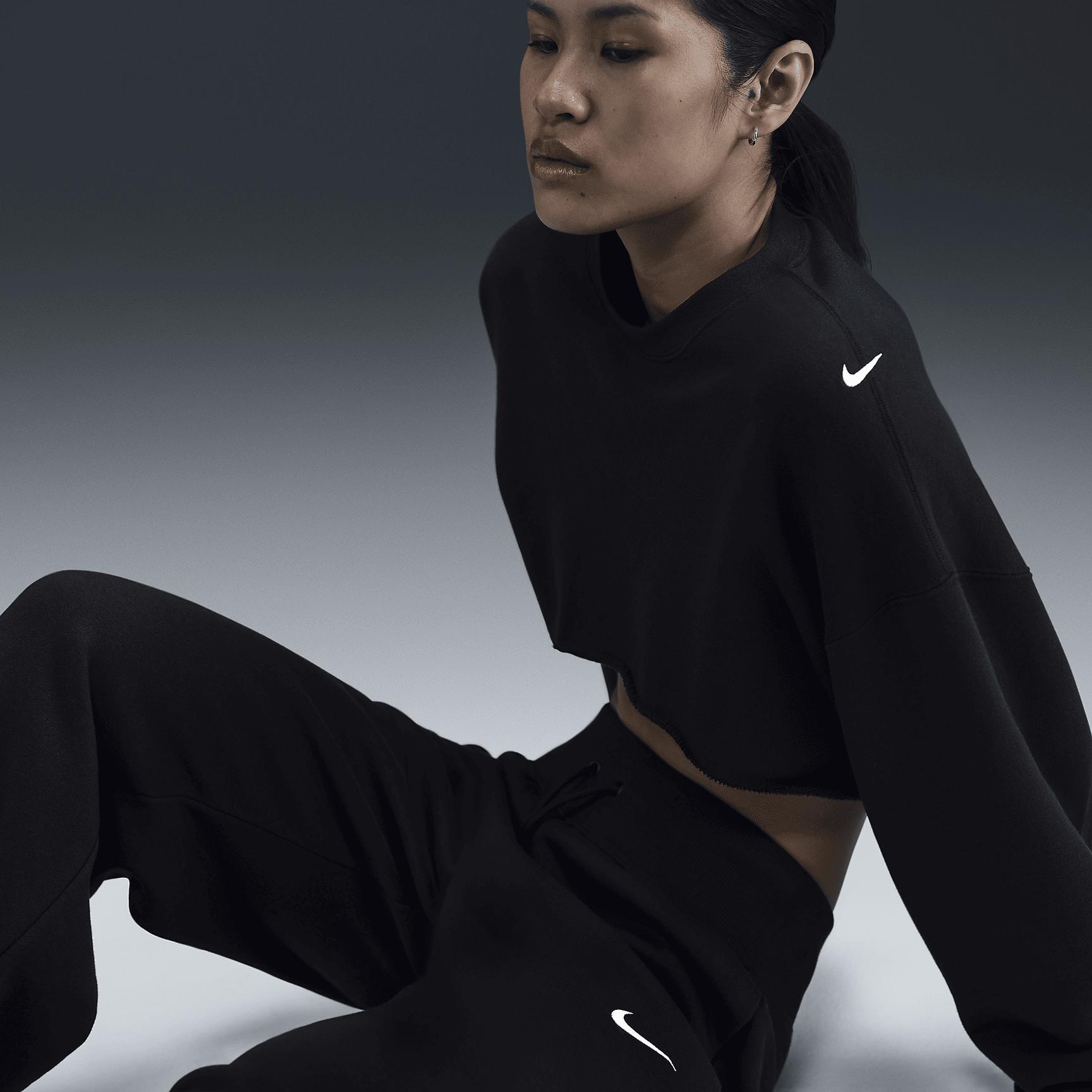 Womens Nike Sportswear Phoenix Fleece High-Waisted Wide-Leg Sweatpants | DQ5615-010 Product Image