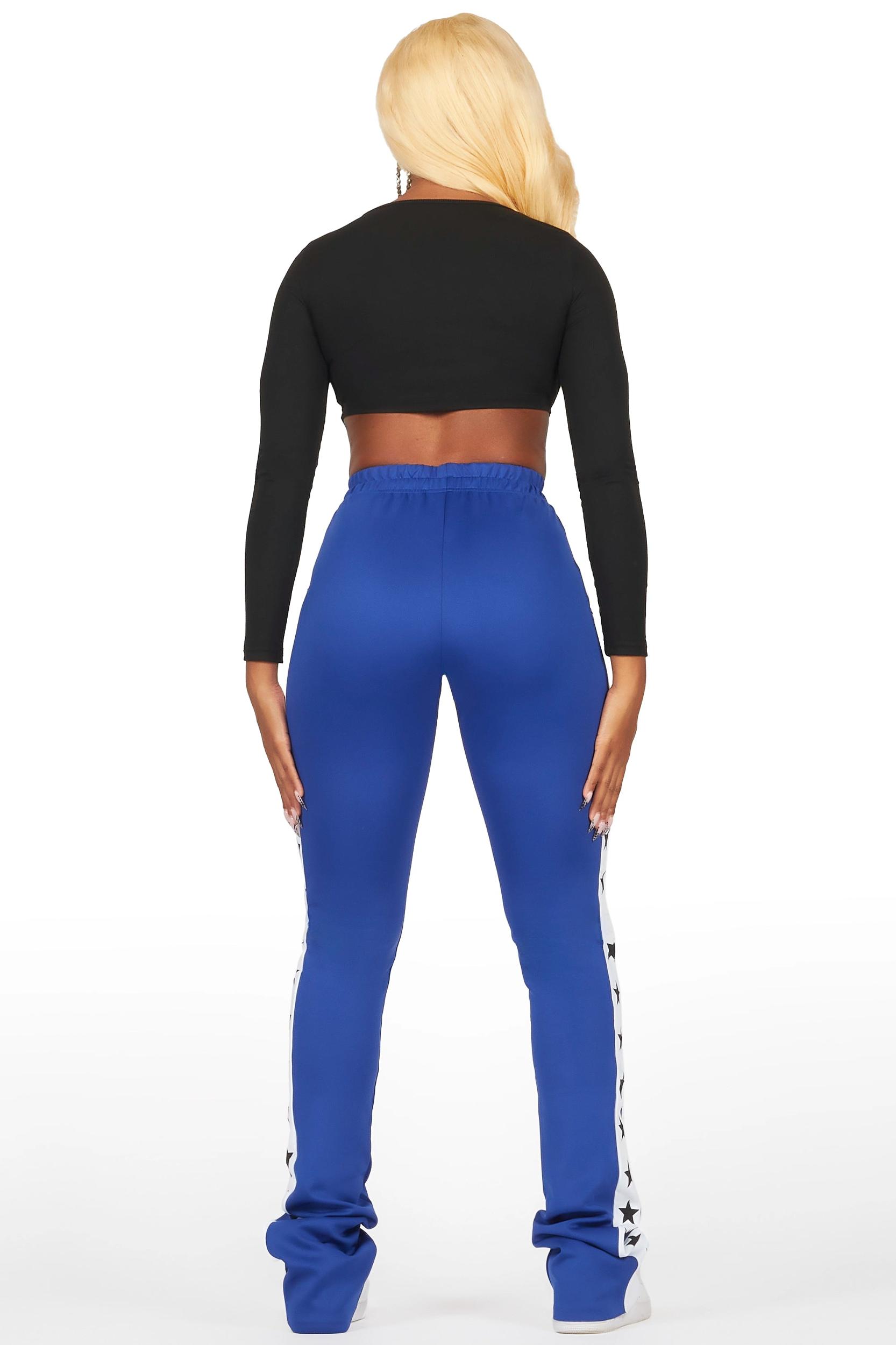 Kevona Blue Super Stacked Track Pant Female Product Image
