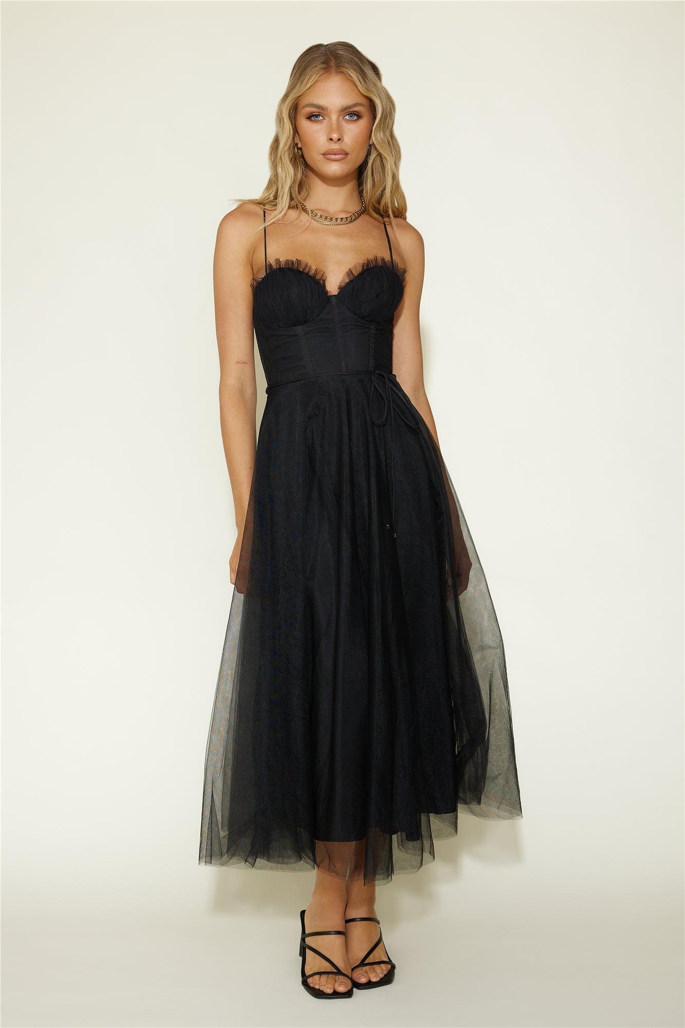 Diana Maxi Dress Black Product Image