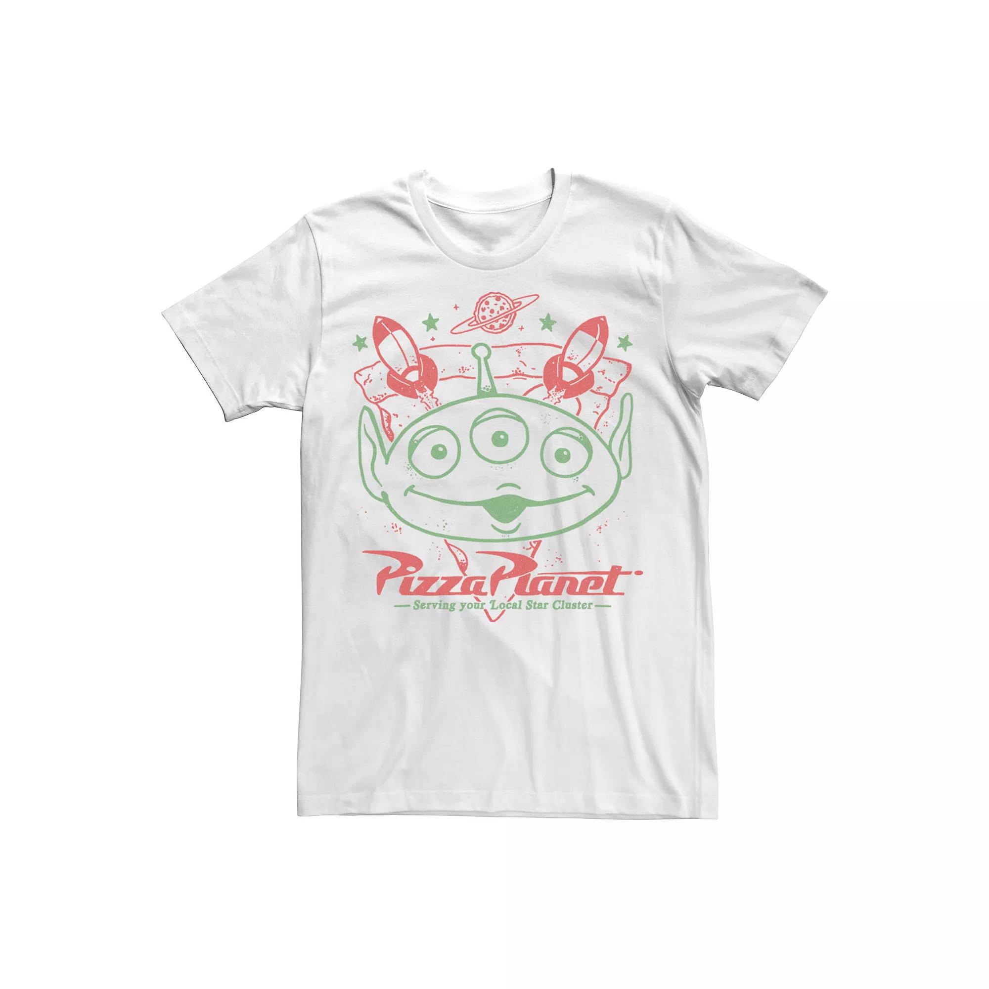Men's Toy Story Alien Pizza Planet Sketch Tee,  Product Image