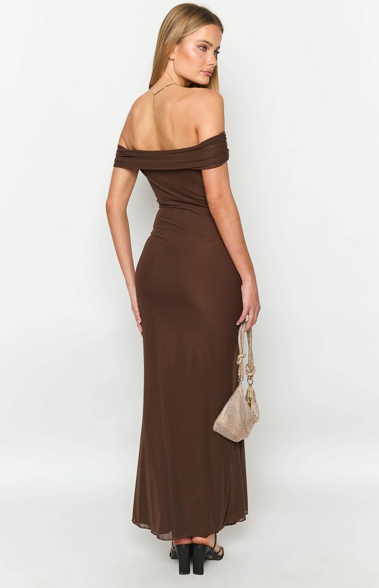 Amabella Brown Maxi Dress Product Image