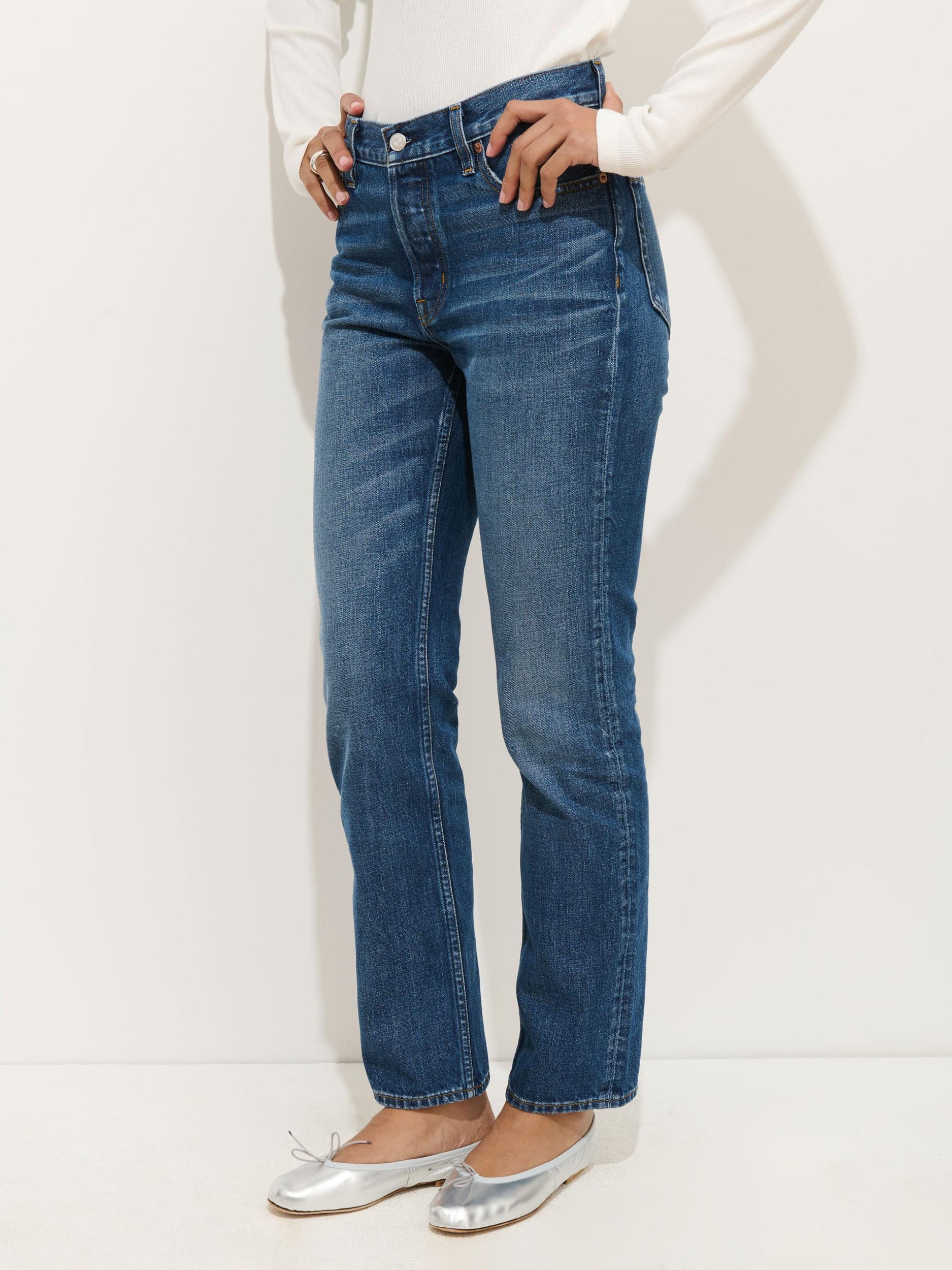 Jane Mid Rise Straight Jean Product Image