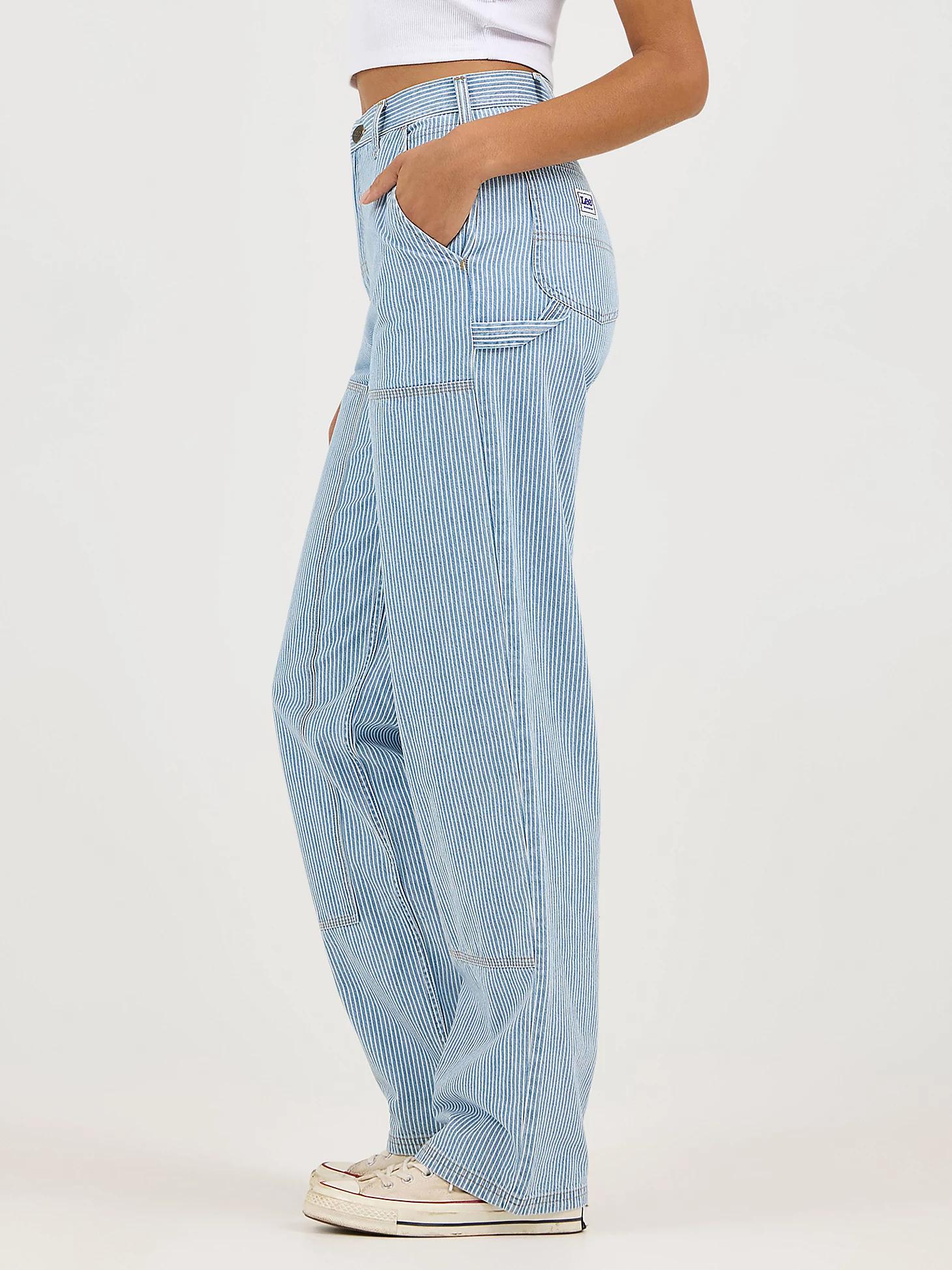 Women's Railroad Stripe Utility Carpenter Pant | Women's Pants | Lee® Product Image
