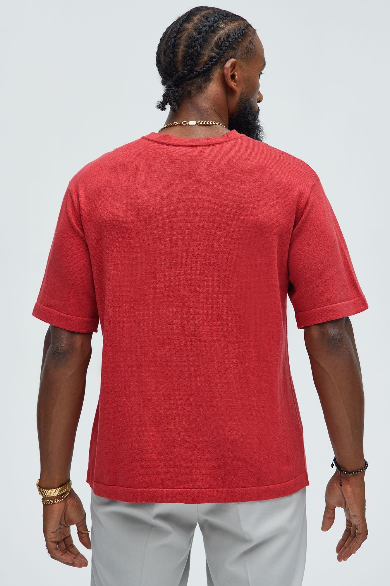 Henshaw Knit Tee - Red Product Image