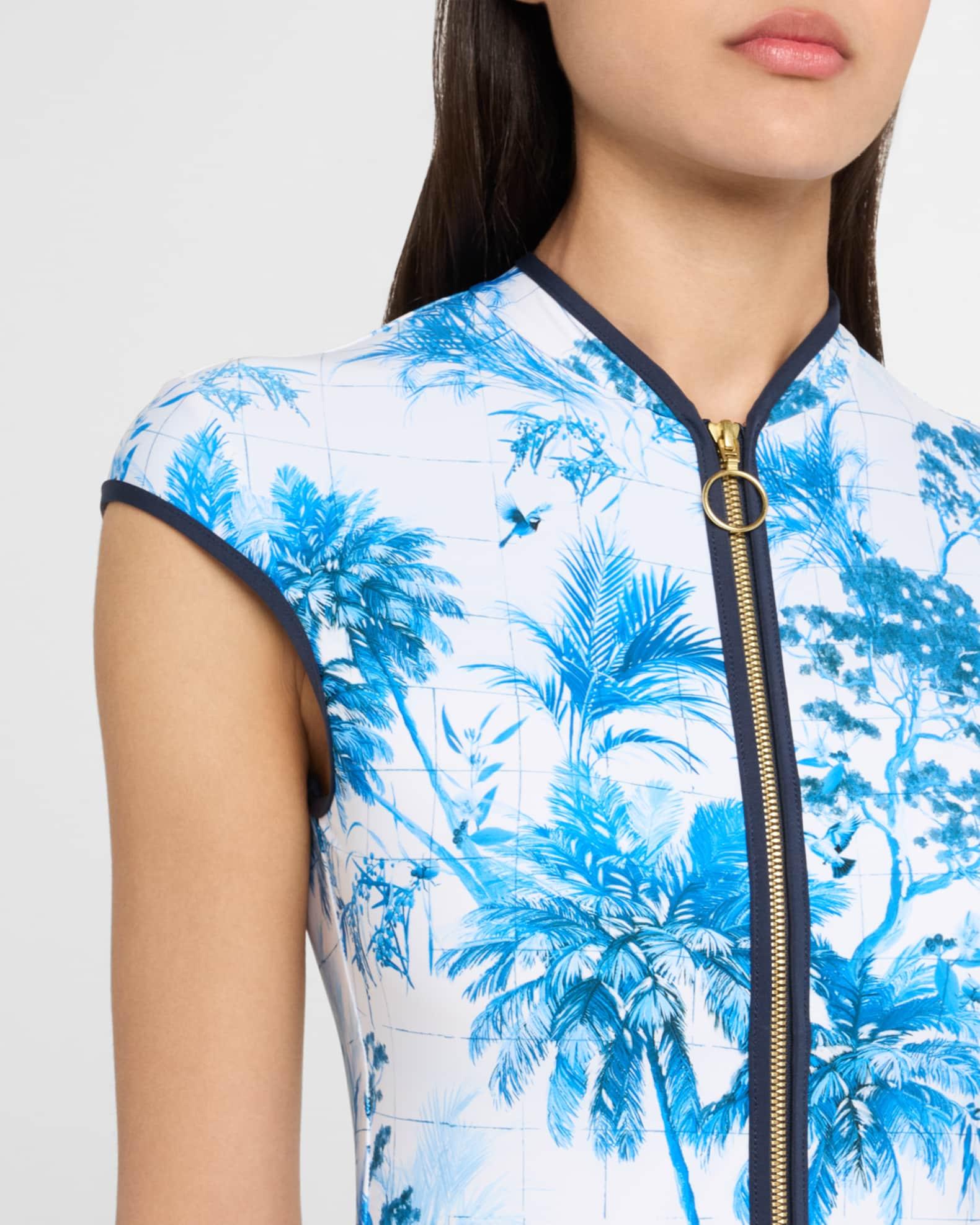 Zip-Front Rashguard One-Piece Swimsuit Product Image