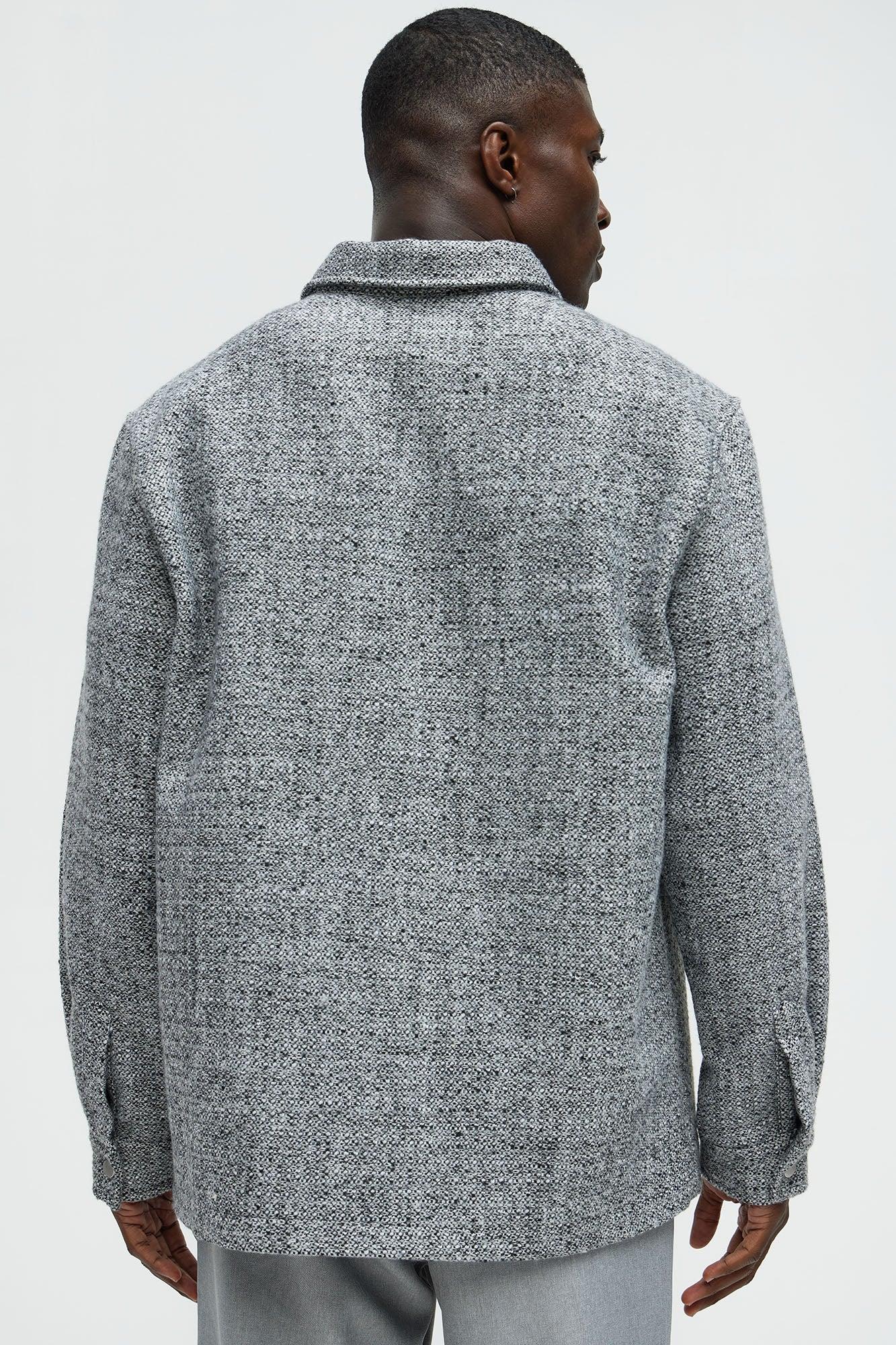 Kemp Textured Button Up Shirt - Black/combo Product Image