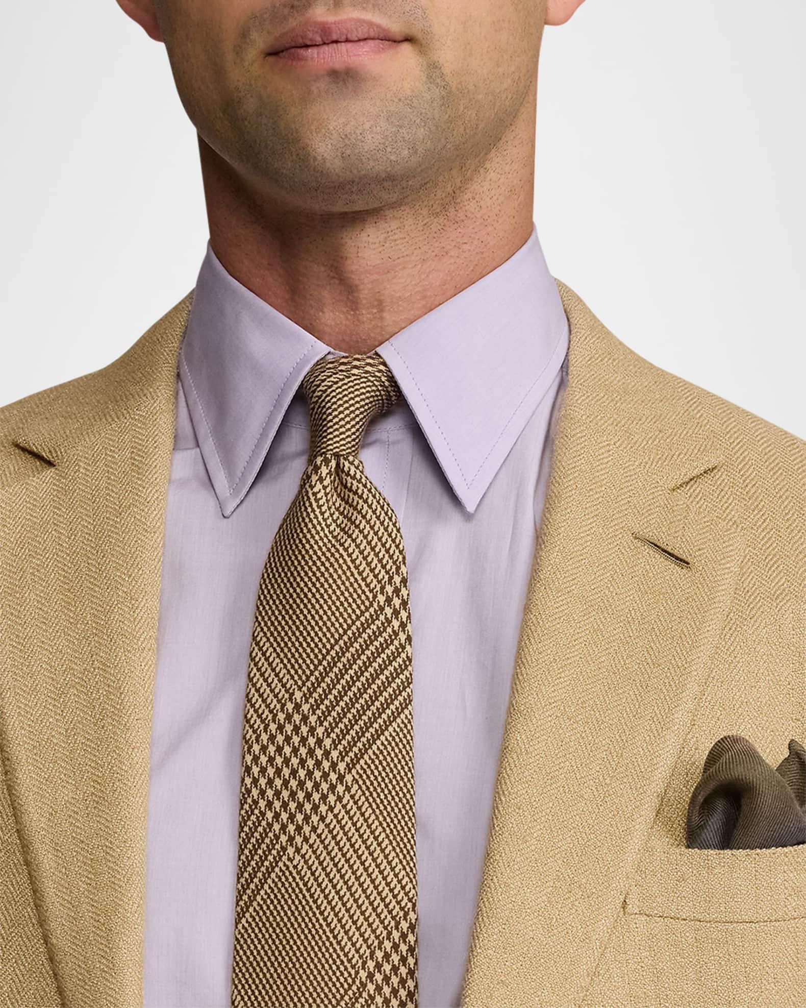 Men's Glen Plaid Cashmere-Silk Tie Product Image