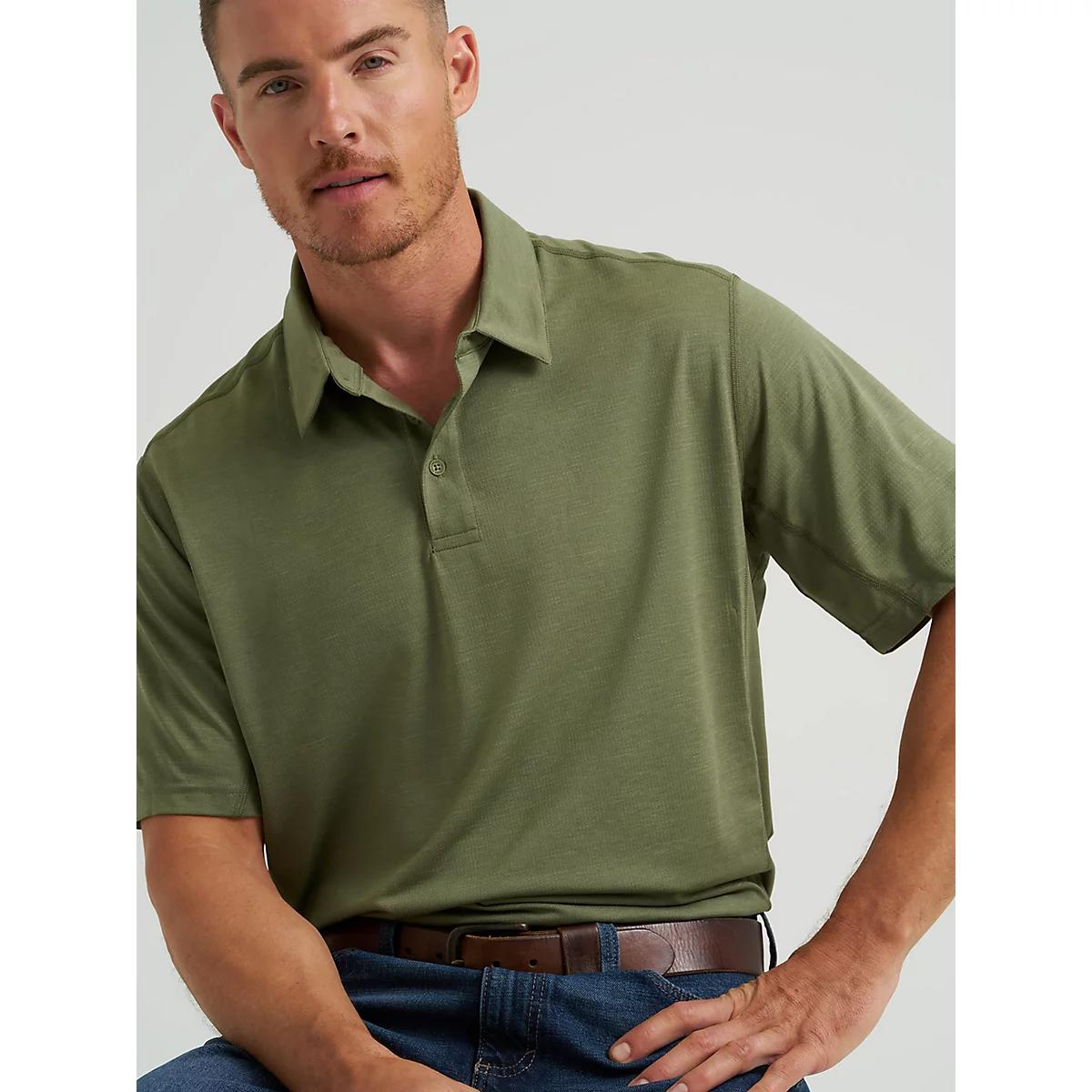 Men's Wrangler Performance Polo in Olive Product Image