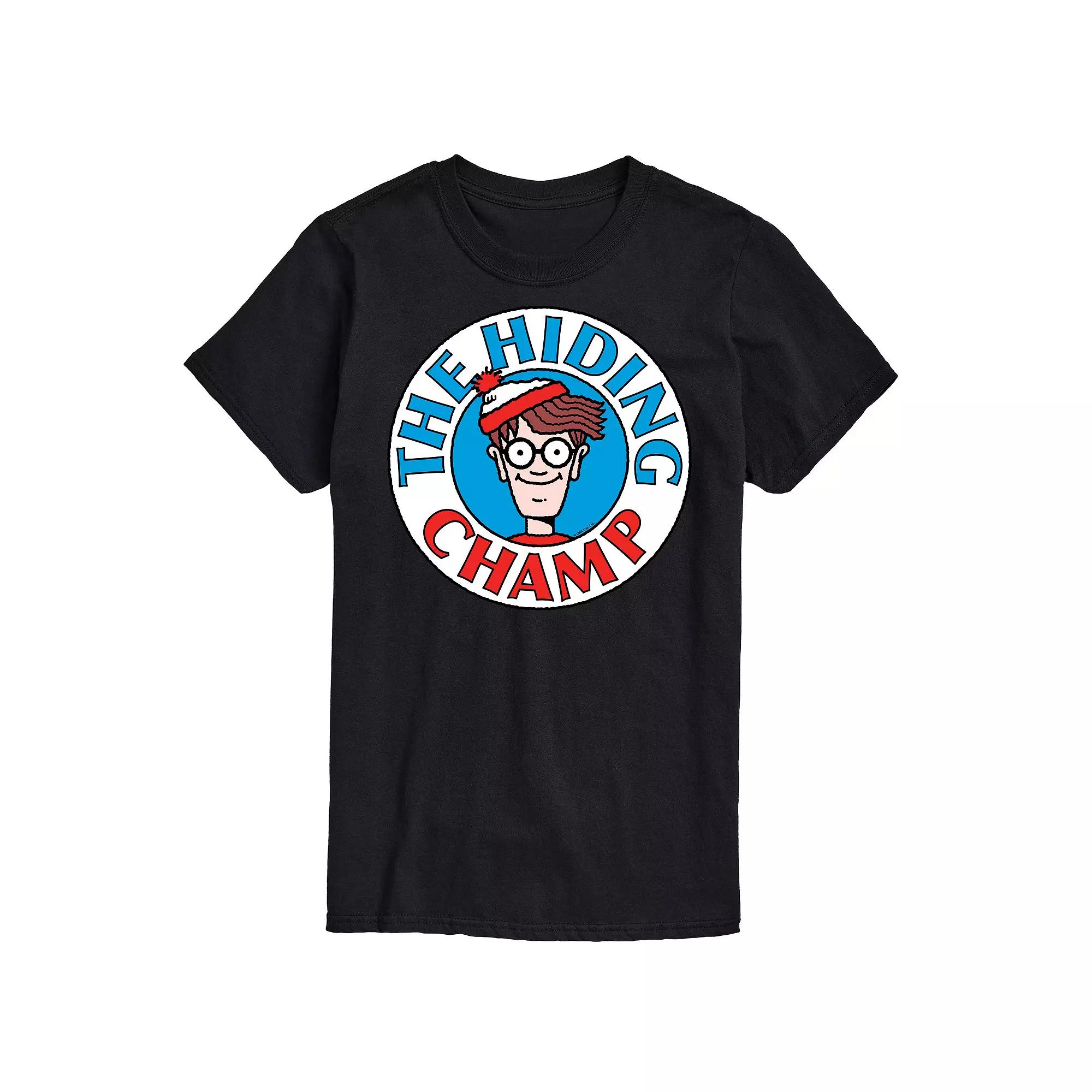 Men's Where's Waldo The Hiding Champ Graphic Tee,  Product Image