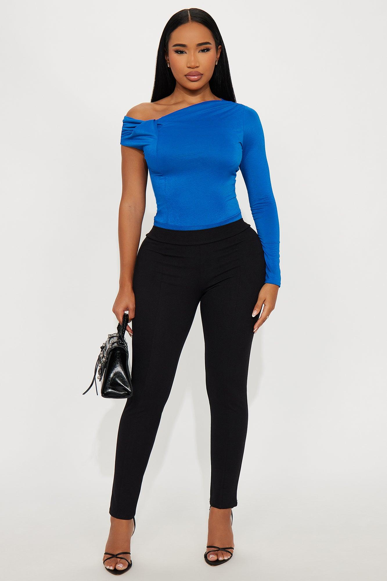 Remington Off Shoulder Bodysuit - Royal Female Product Image