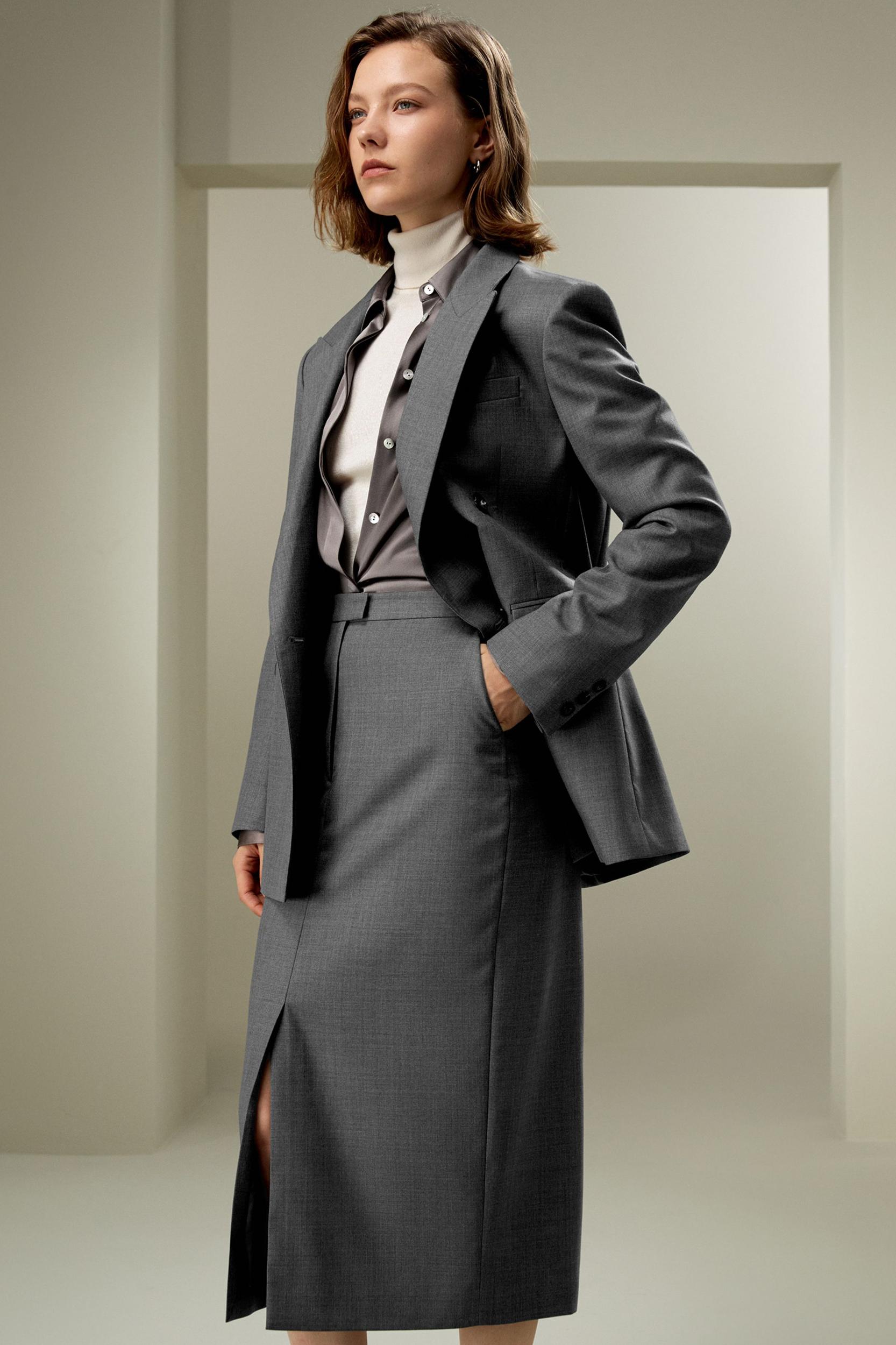 Modern Beauty Silk Wool Blazer Product Image