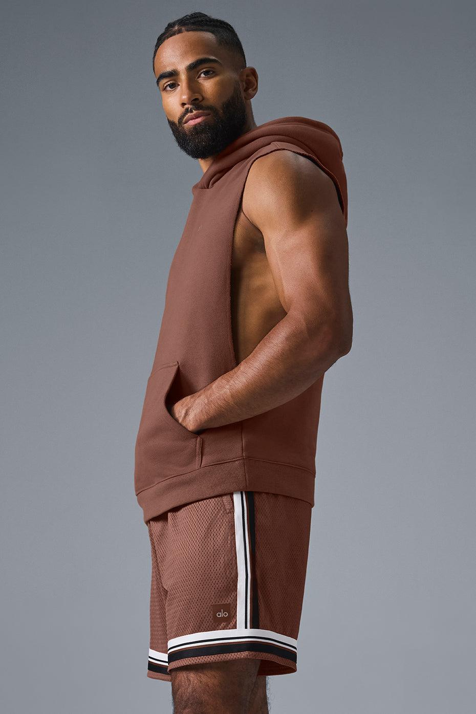 Renown Sleeveless Hoodie - Chestnut Product Image