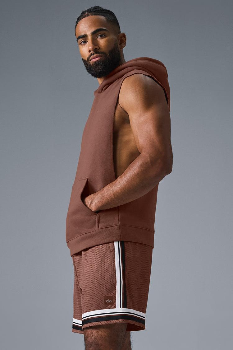 Renown Sleeveless Hoodie - Chestnut Product Image